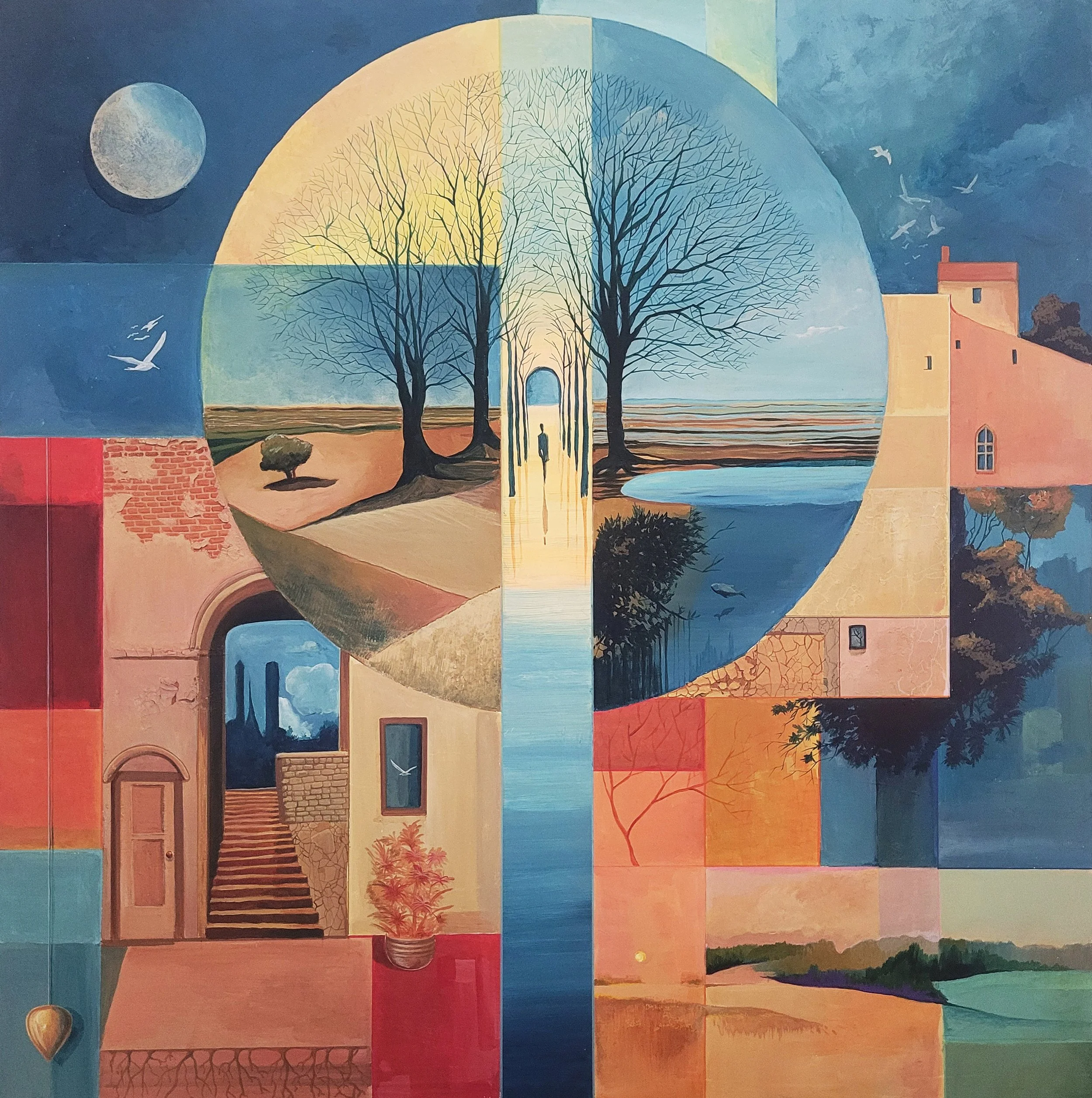 Echoes of Origin 80 x 80 cm_Acrylic on canvas