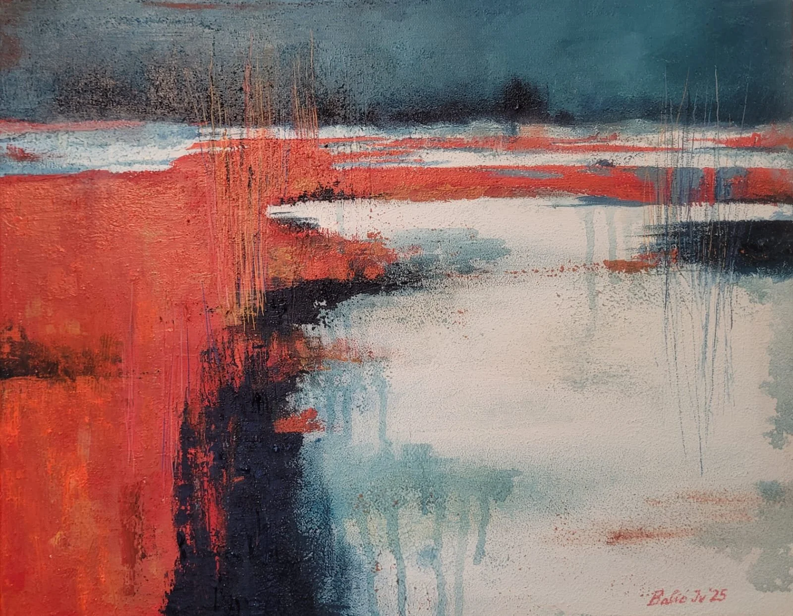 Edge of Quiet 50 x 40 cm _Acrylic on canvas