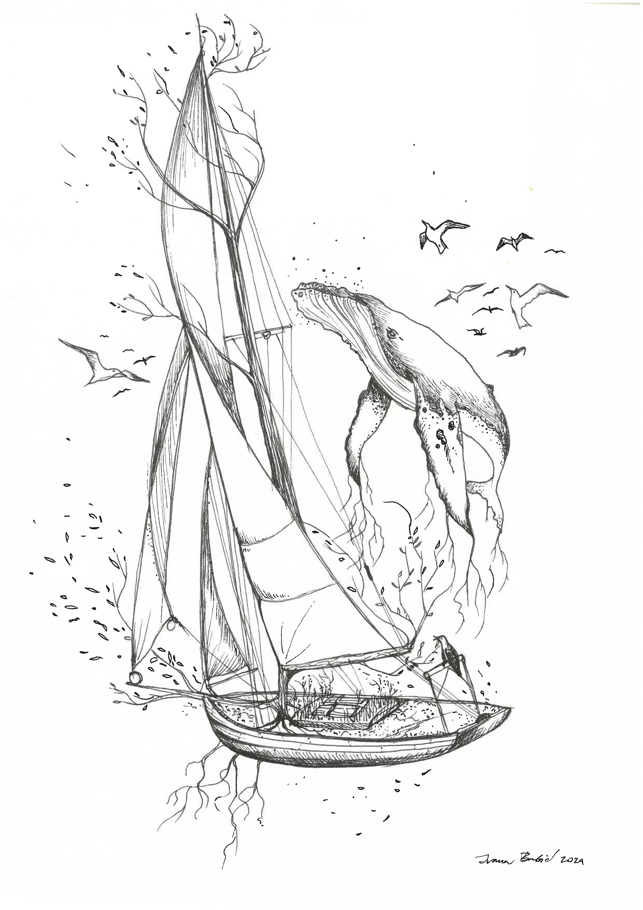 The Weight of Wonder 20 x 30 cm _Ink on paper