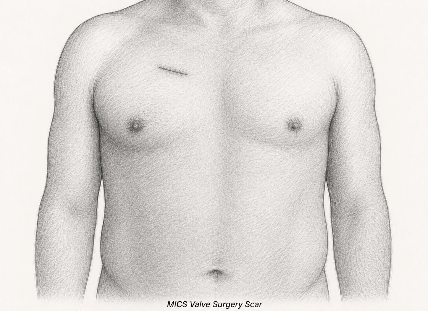 MICS Valve Surgery Scar