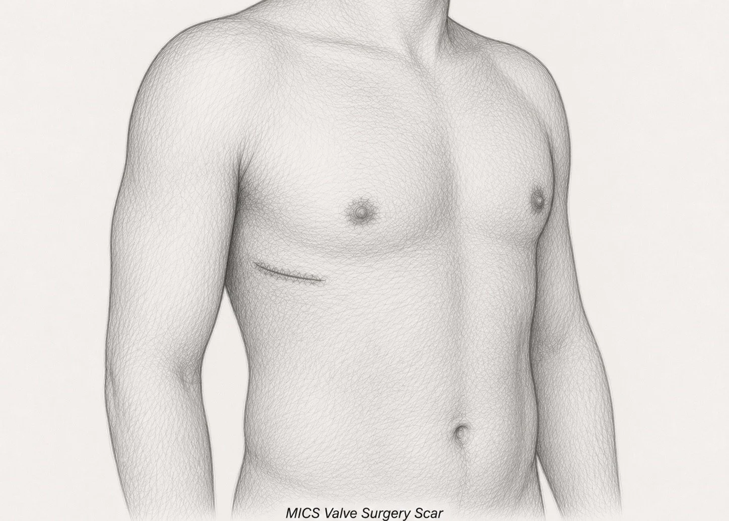 MICS Valve Surgery Scar