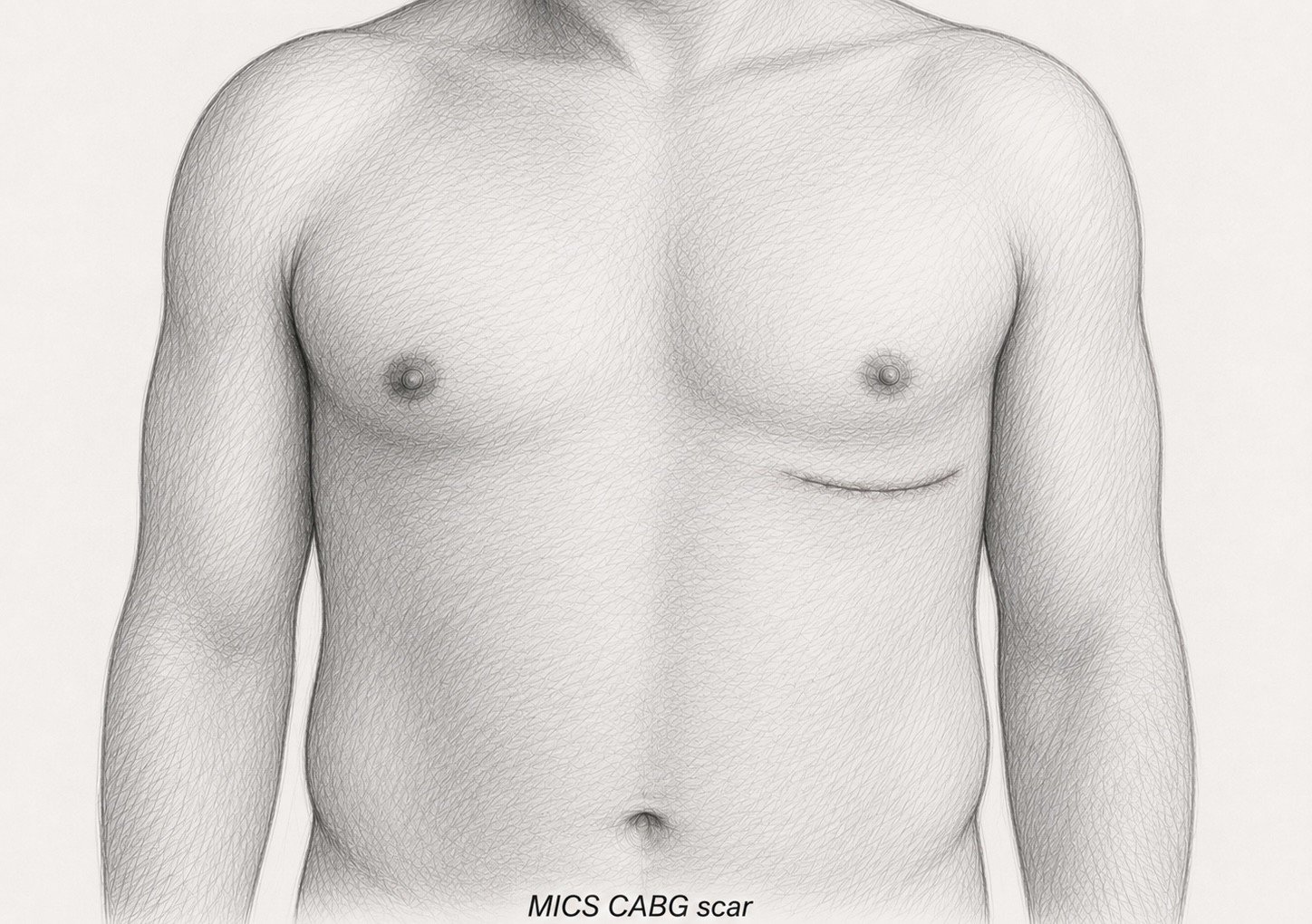 MICS CABG scar
