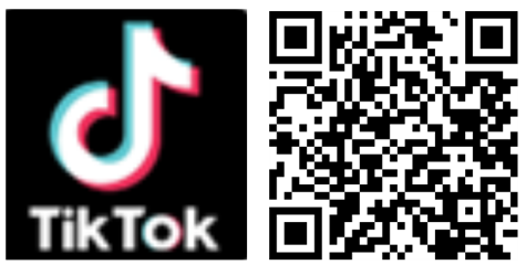 Logo di TikTok e codice QR