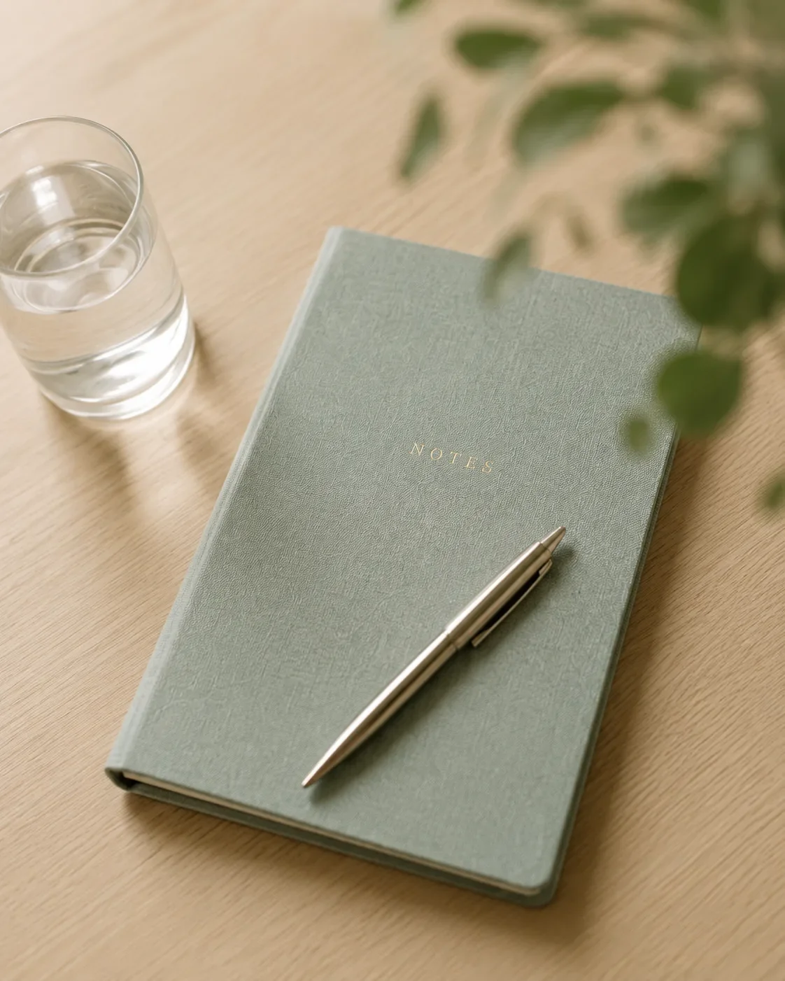 Green notebook and pen — Vine Psychology psychology practice Surrey Hills Melbourne