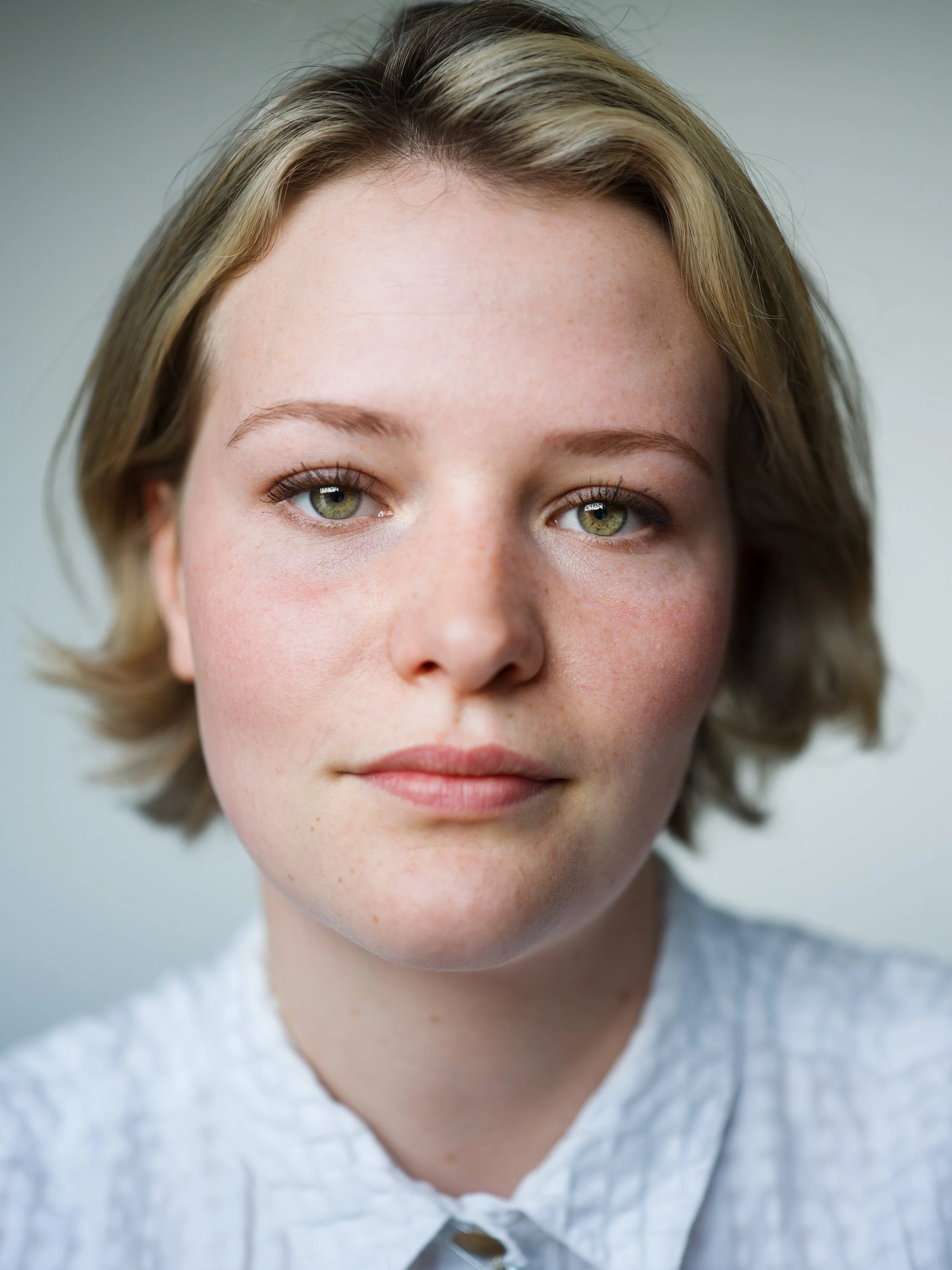 Authentic headshot of an actress by Chris Mann