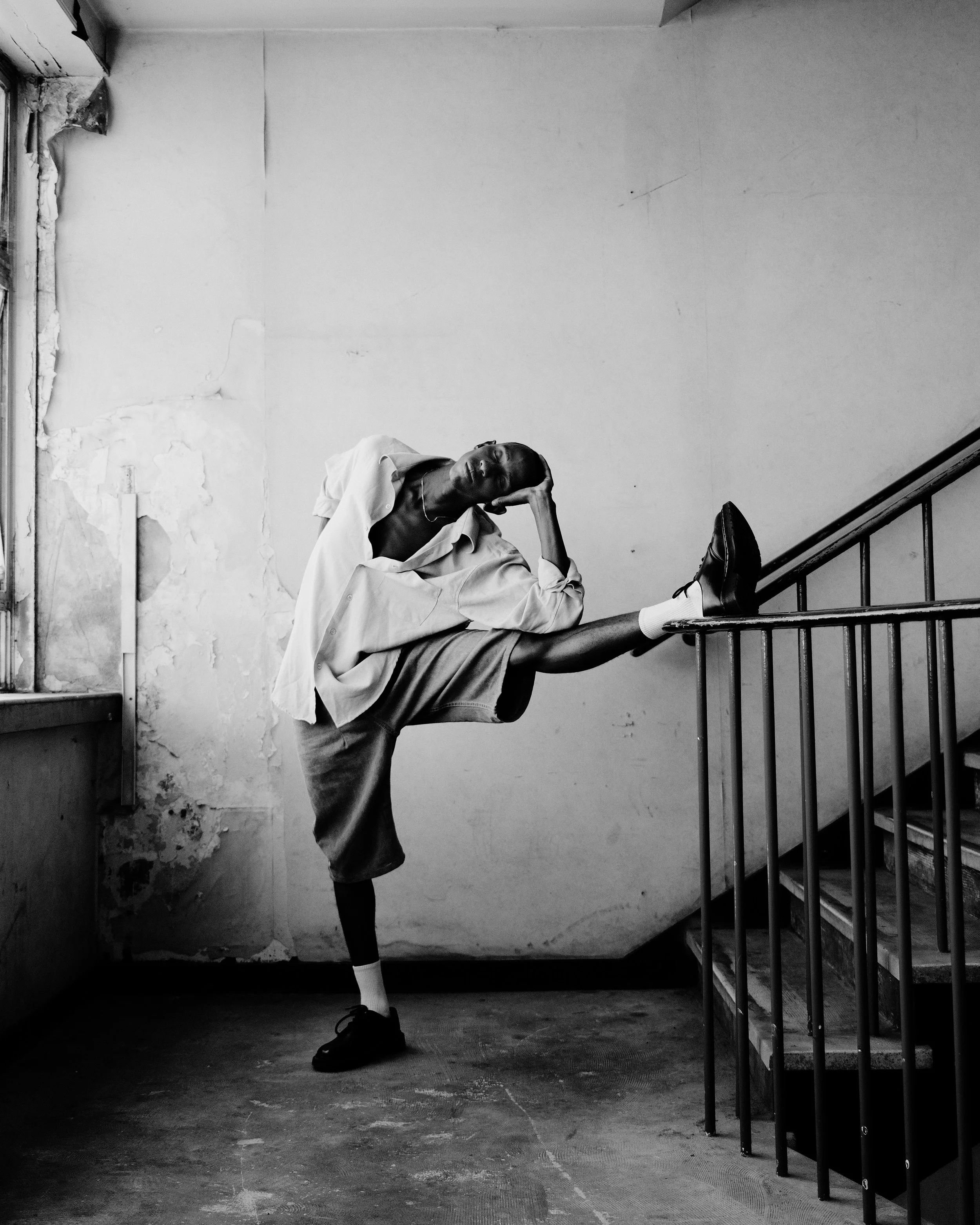 Portrait of Dancer Mukeni Nel taken by Chris Mann London