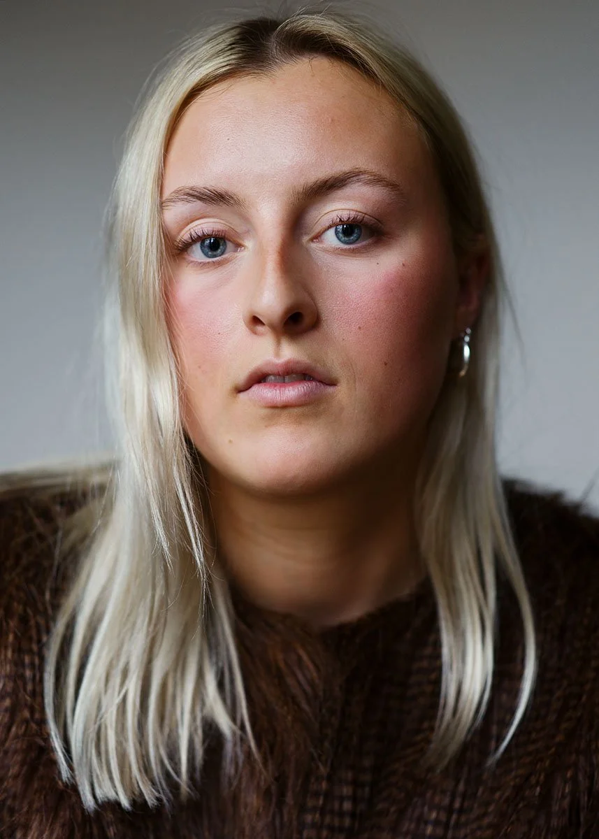 Powerful actress headshot London taken by Chris Mann