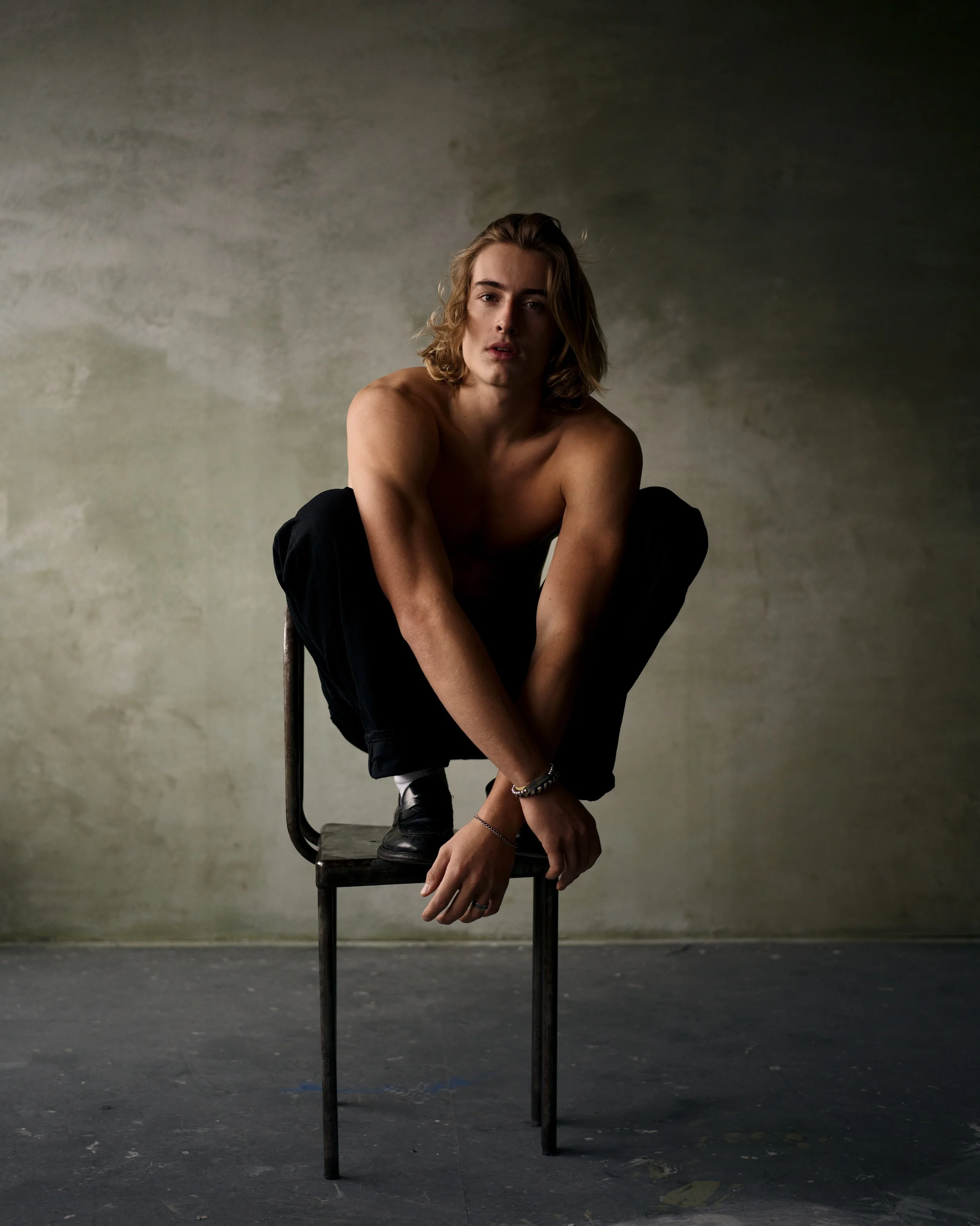 Editorial portrait or Moritz by Chris Mann London