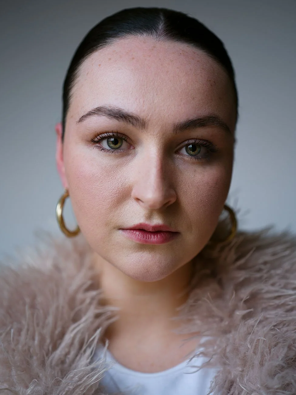 Powerful actress headshot taken by Chris Mann