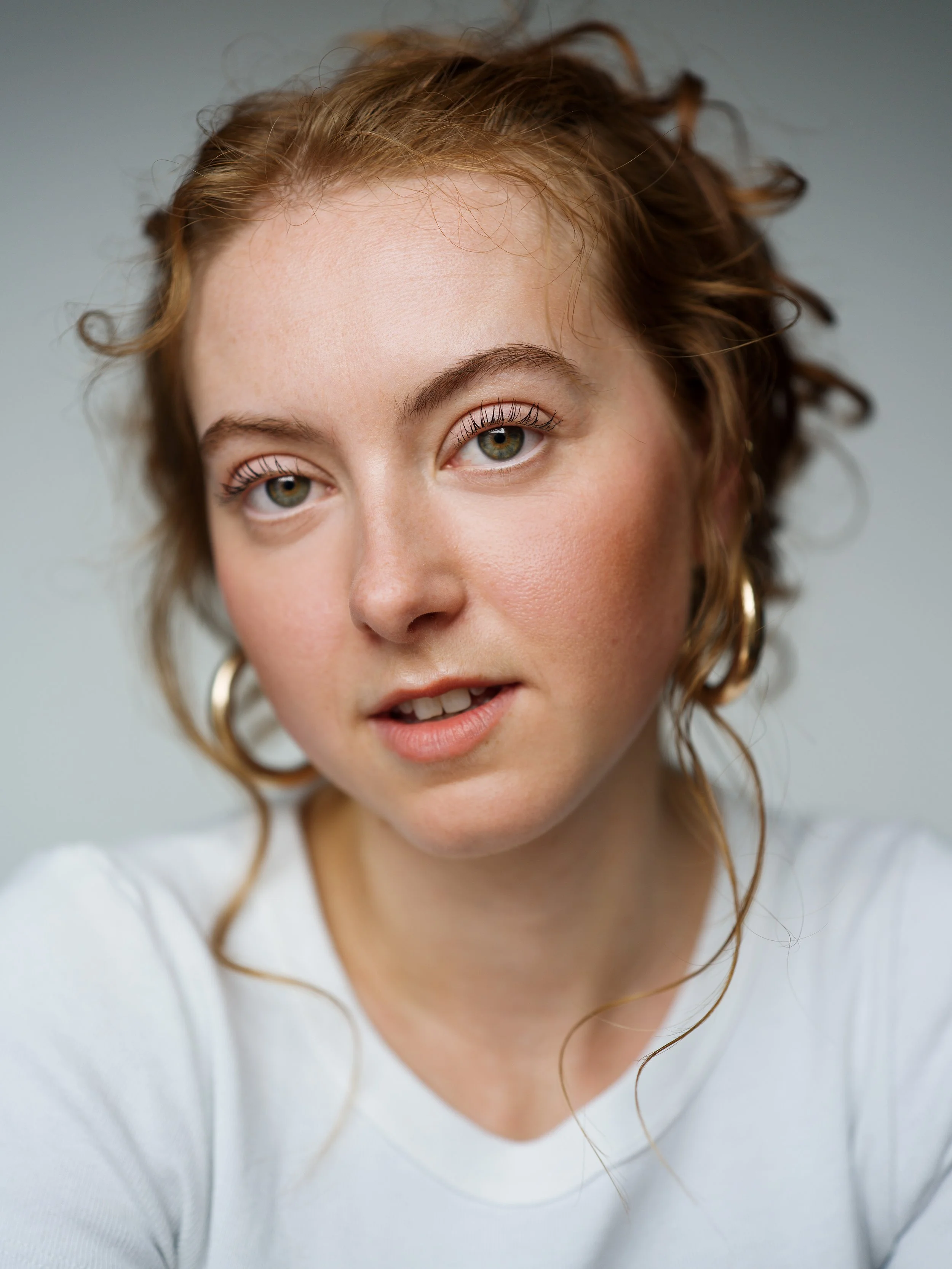 Redhead actress headshot by Chris Mann