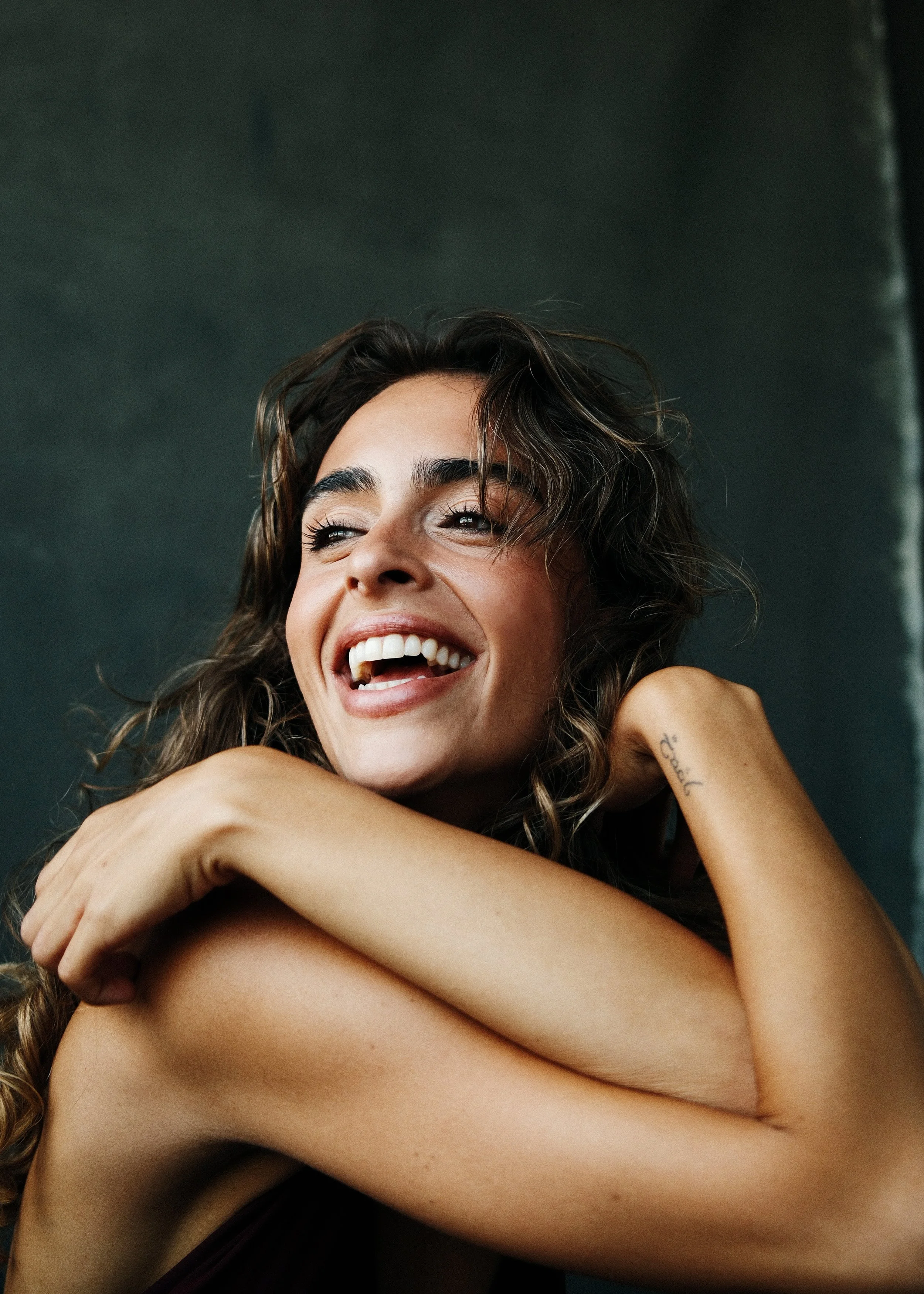 Portrait of Margherita Barbieri smiling by Chris Mann