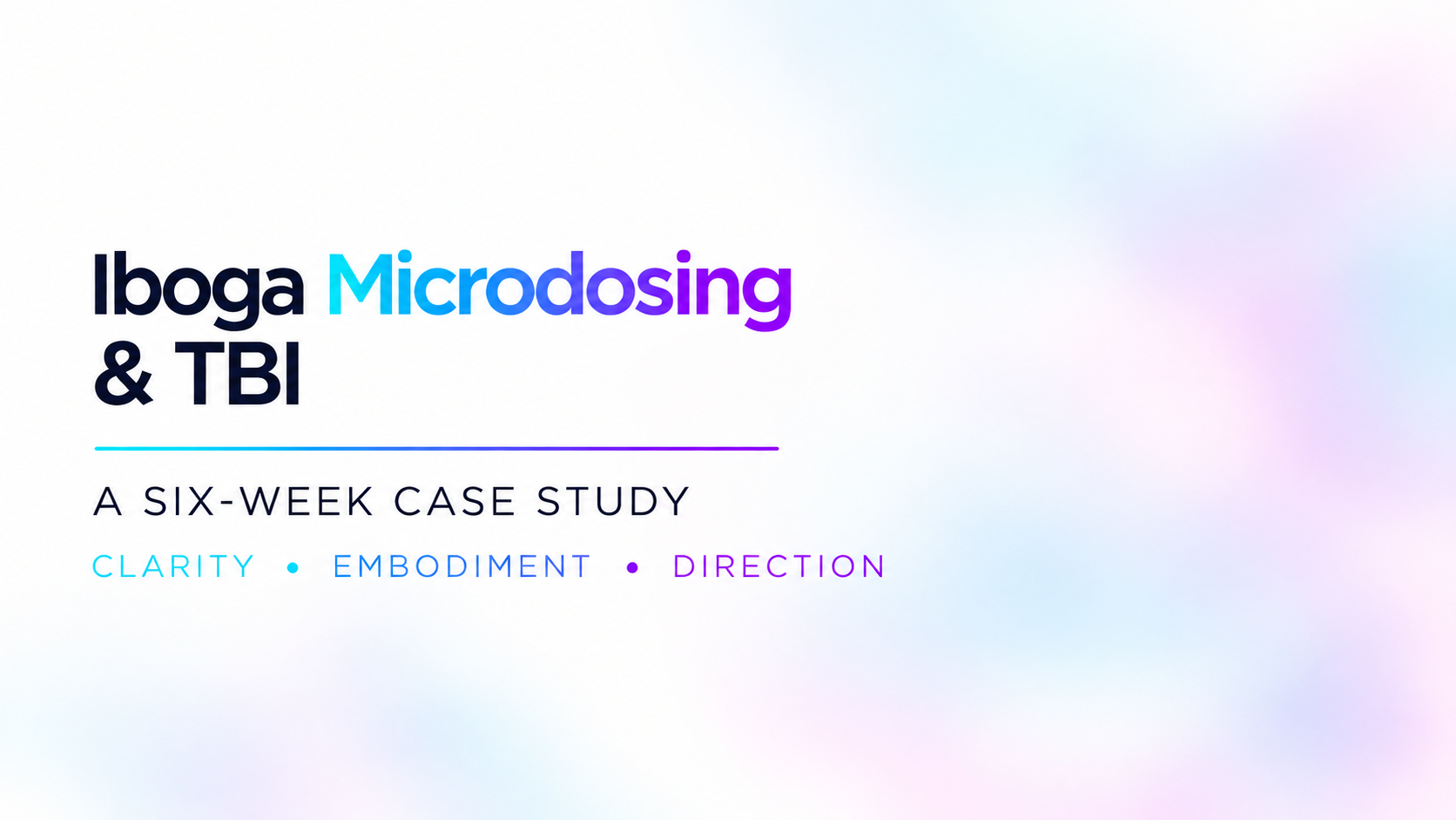 Iboga Microdosing &amp; TBI: A Six-Week Case Study