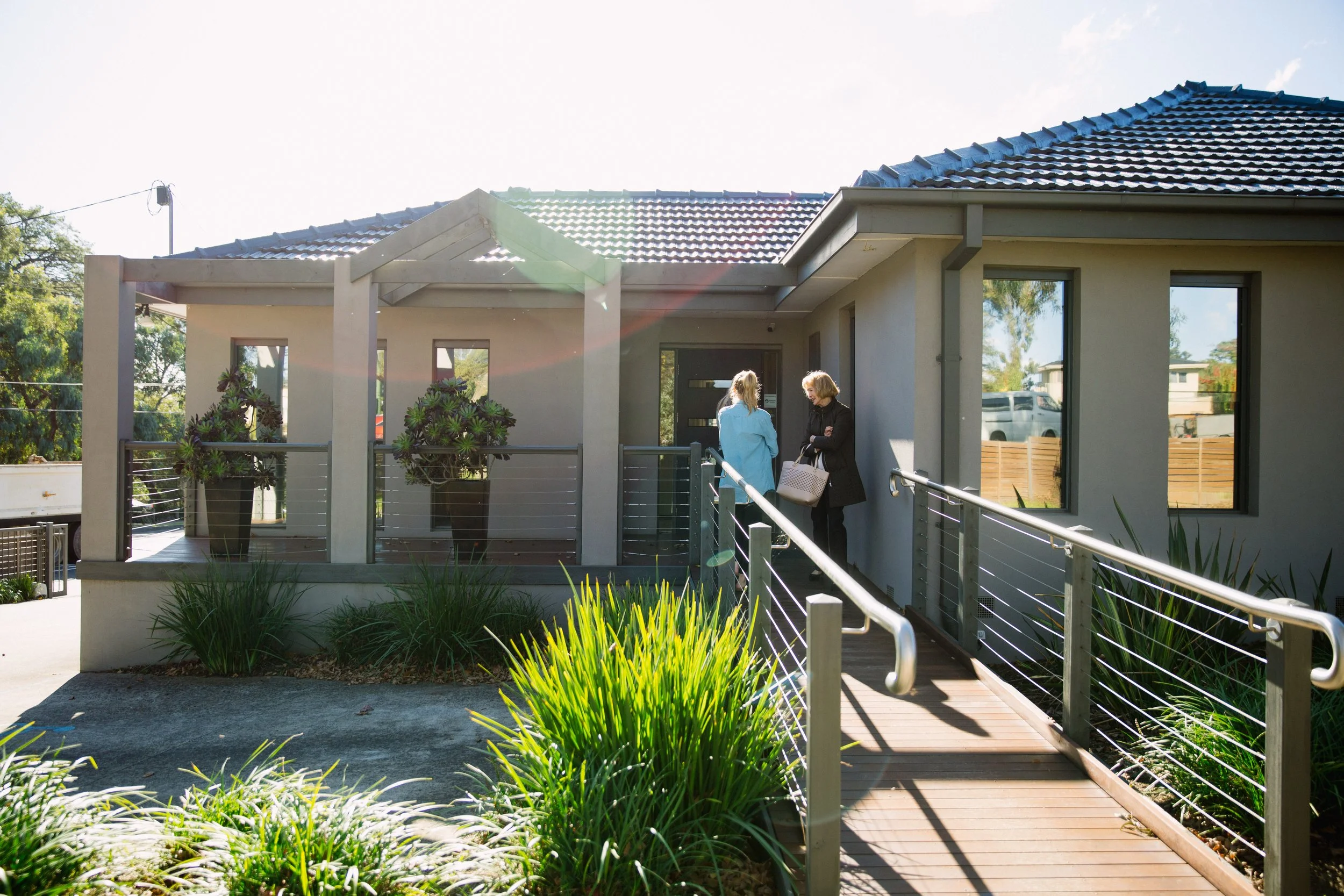 Entrance to Osteopathic Works in Mitcham
