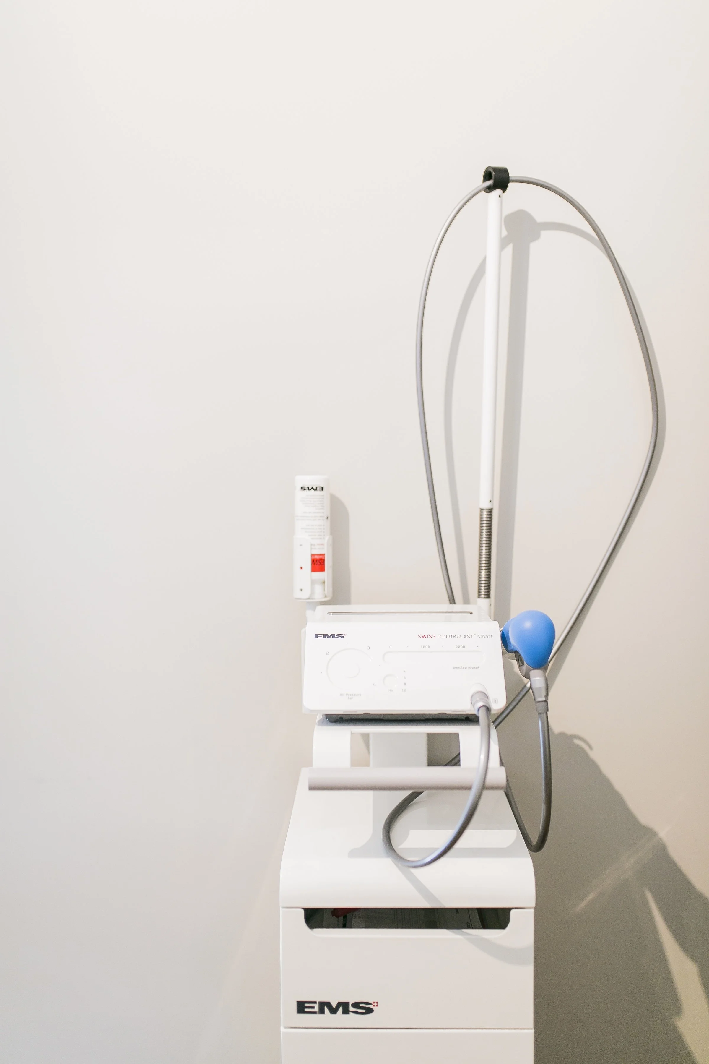 Shockwave therapy machine used at Osteopathic Works