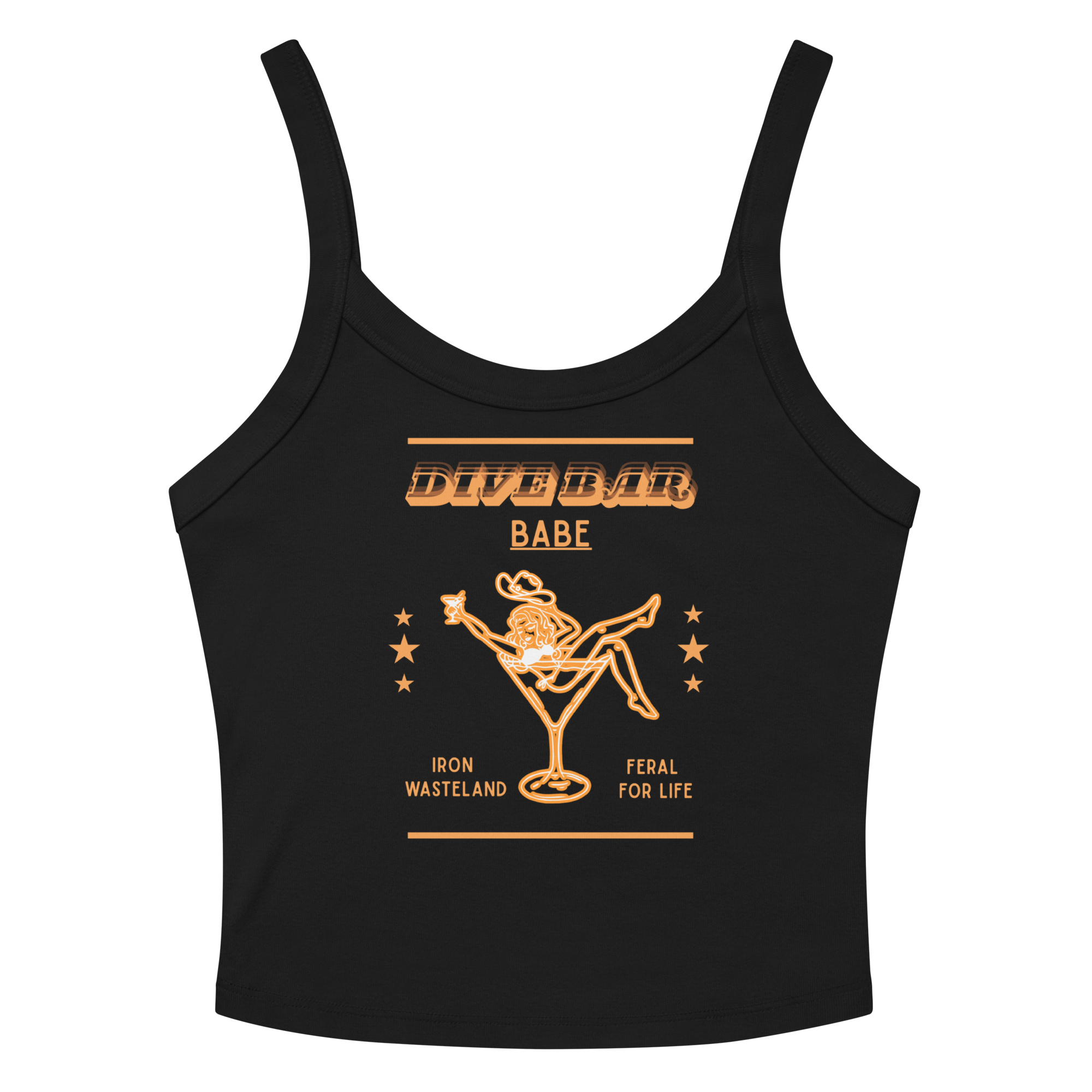 Dive Bar Babe-Cropped Tank