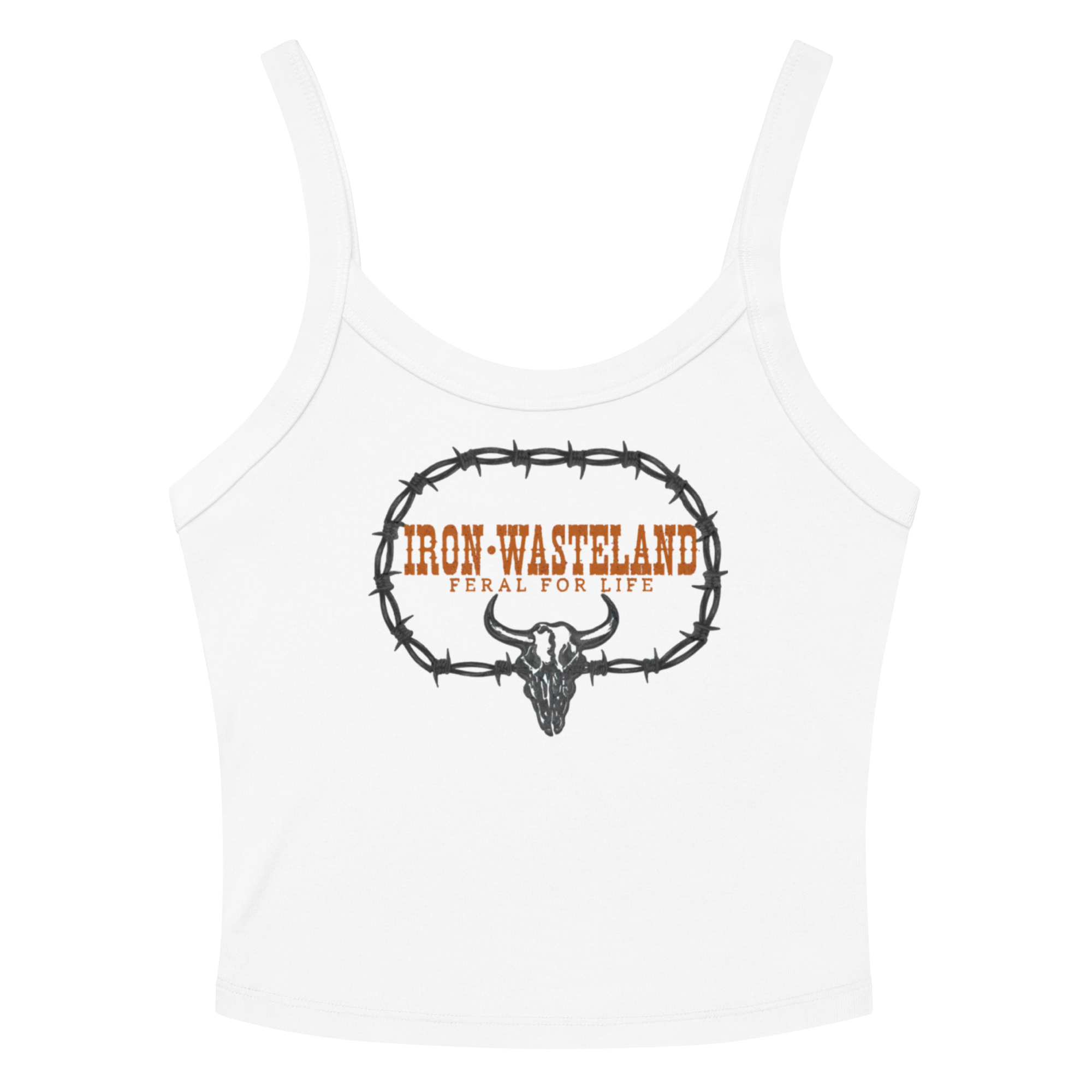 Barbed Wire Badge- Cropped Tank