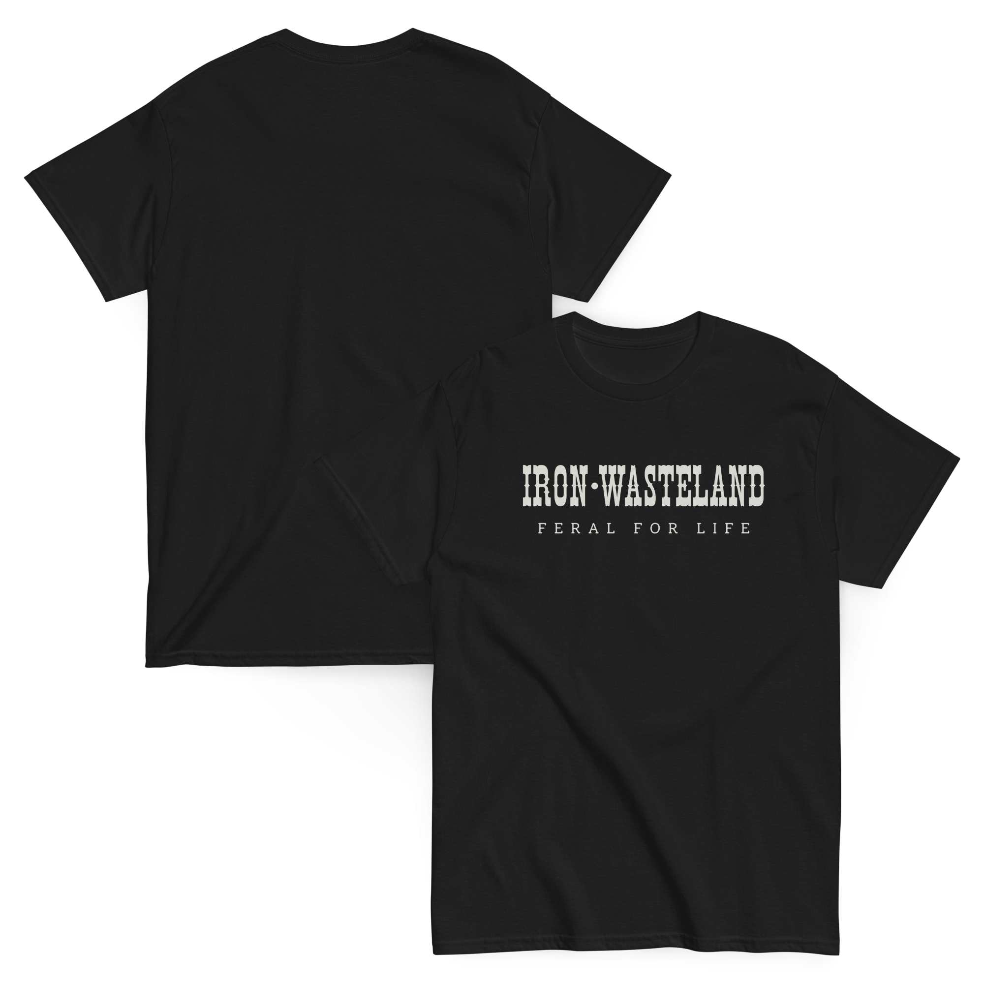 Iron Wasteland Logo Black- Tee