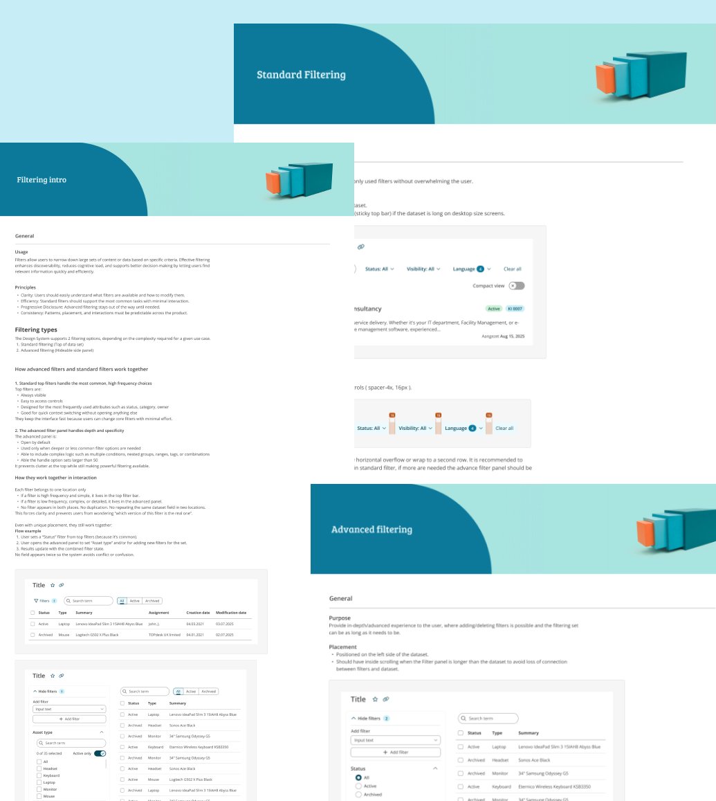 Filtering documentation snipets
