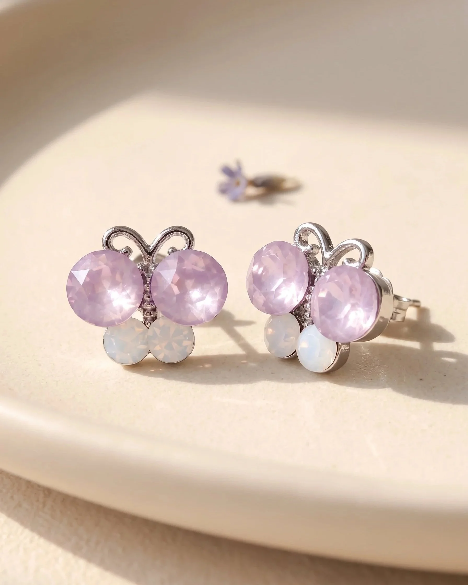 Lavender Opal Stud