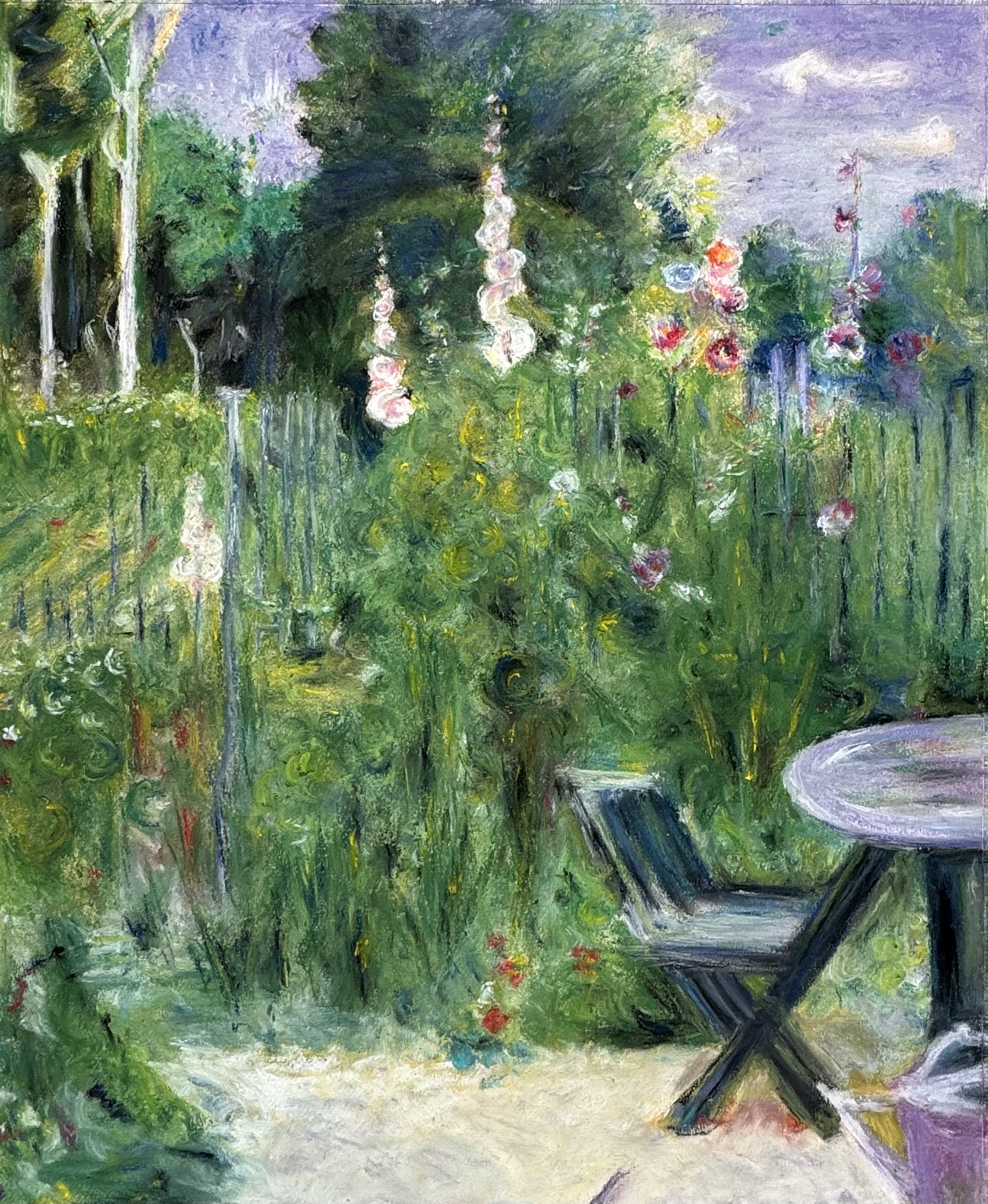 Roses Trémières (recreation of Berthe Morisot’s masterpiece) 2025