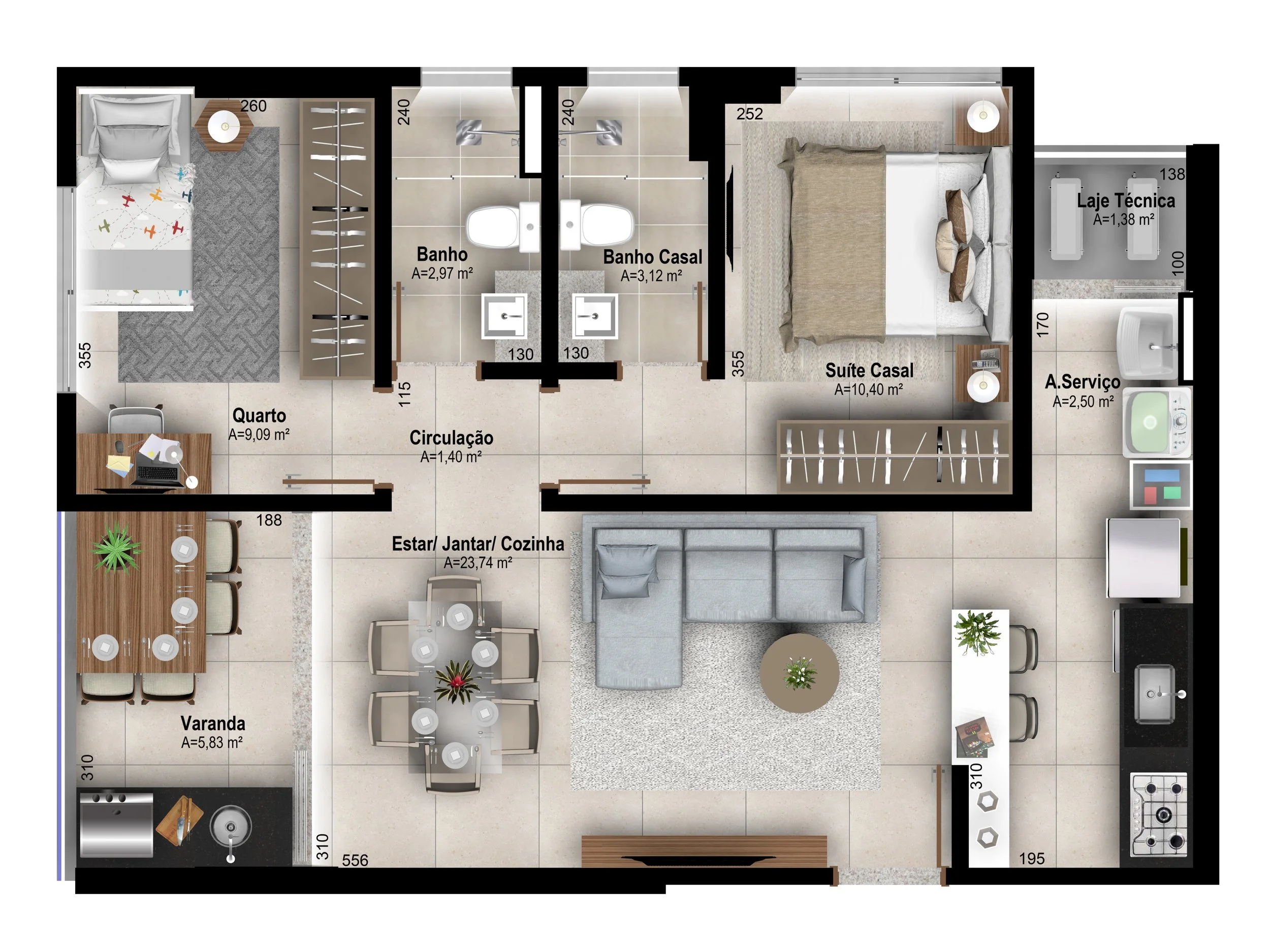 Torre Parque -aptos final 4 e 5-69,96m2