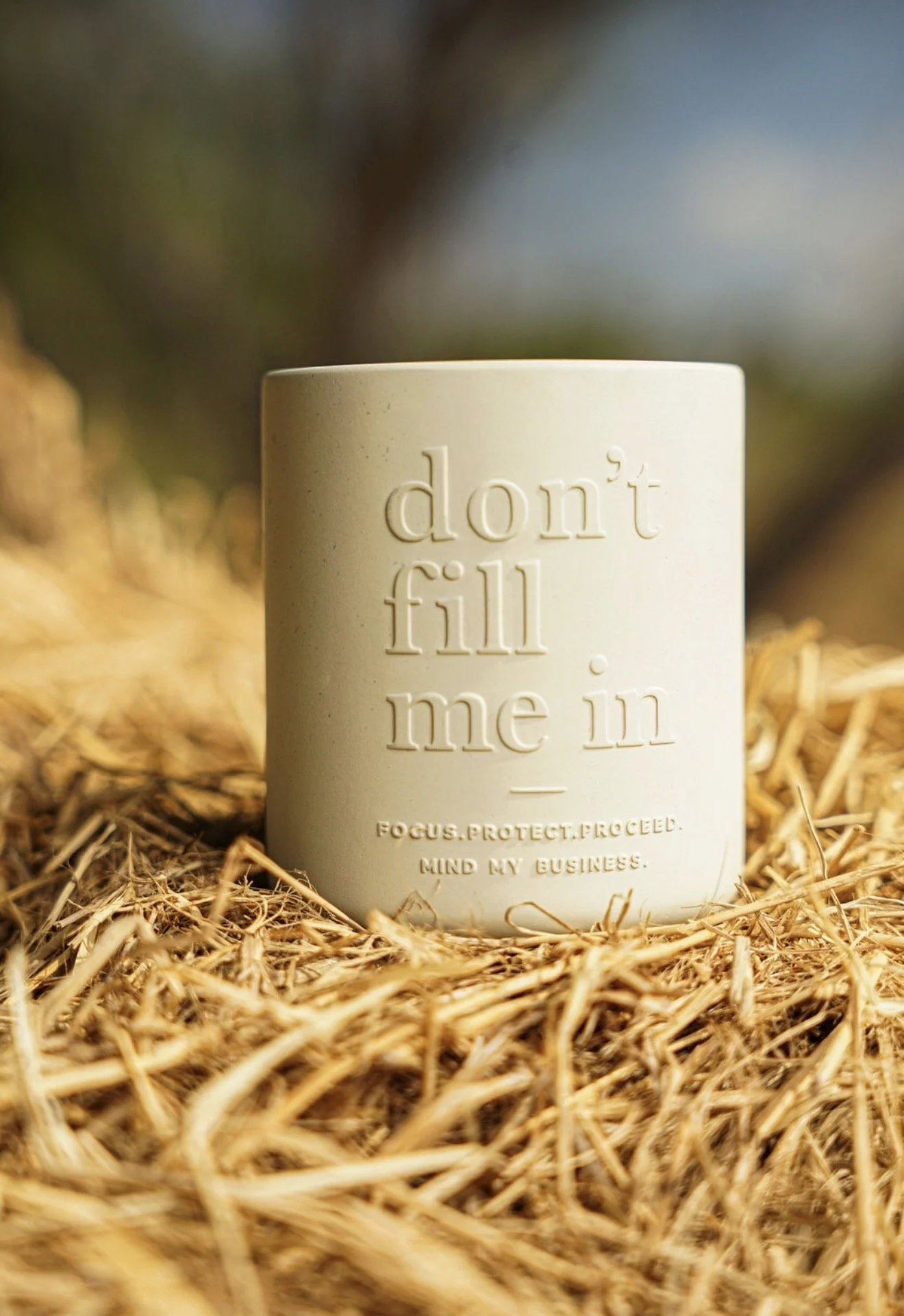 don't fill me in candle - her