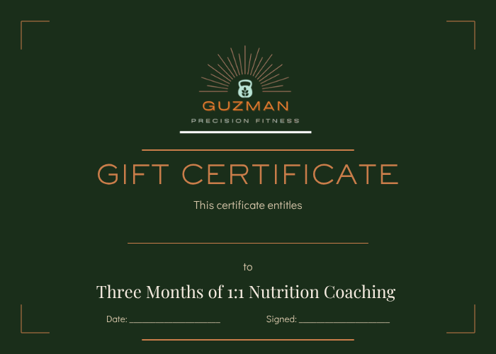 Guzman Precision Fitness Gift Certificate