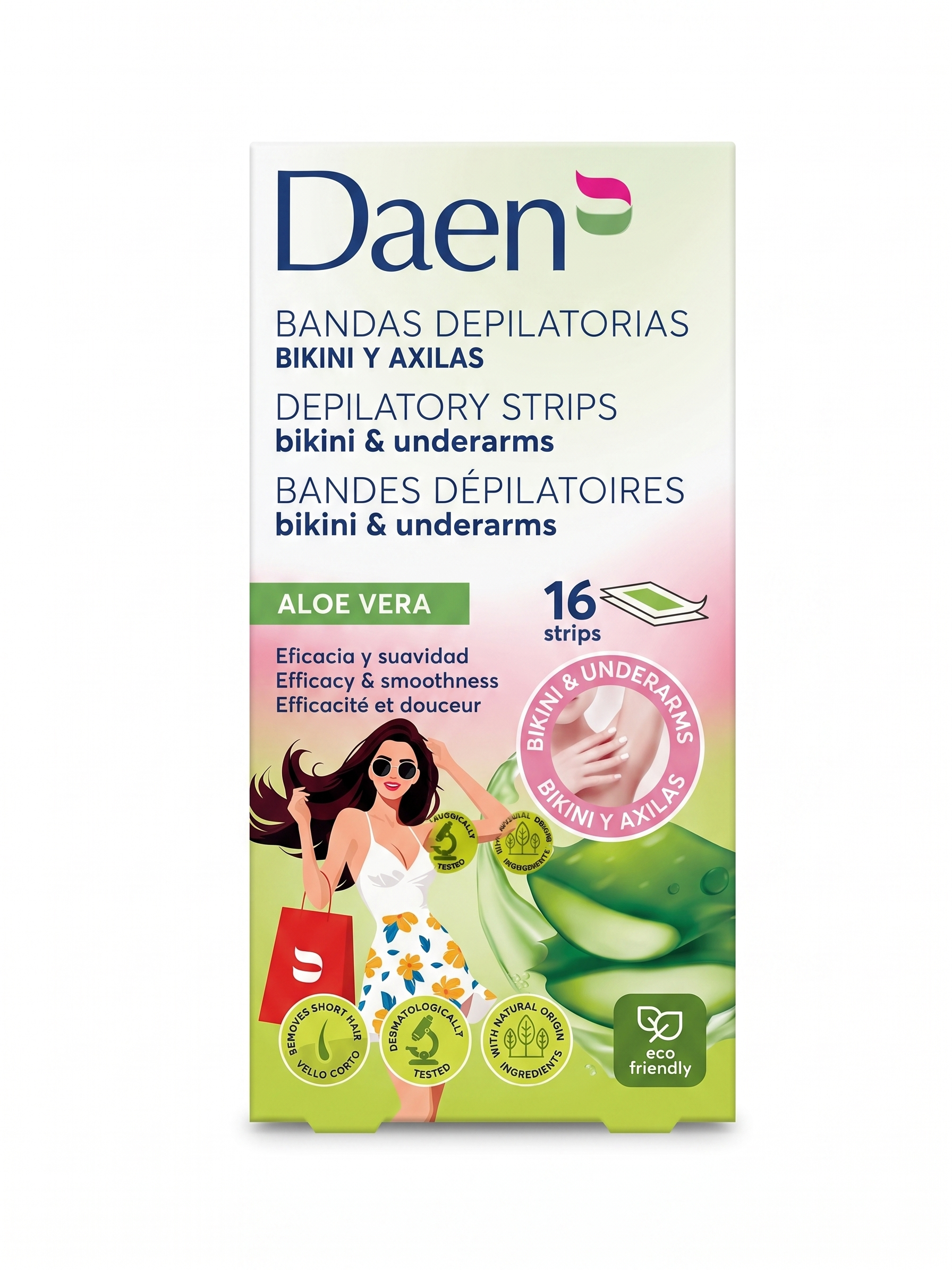Bikini wax strips Aloe