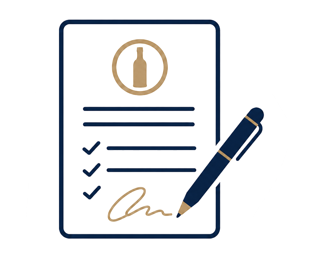 A set of documents, including a UK passport, a British passport, an Avanti Gas statement, a client application form, and a pen on a wooden surface.