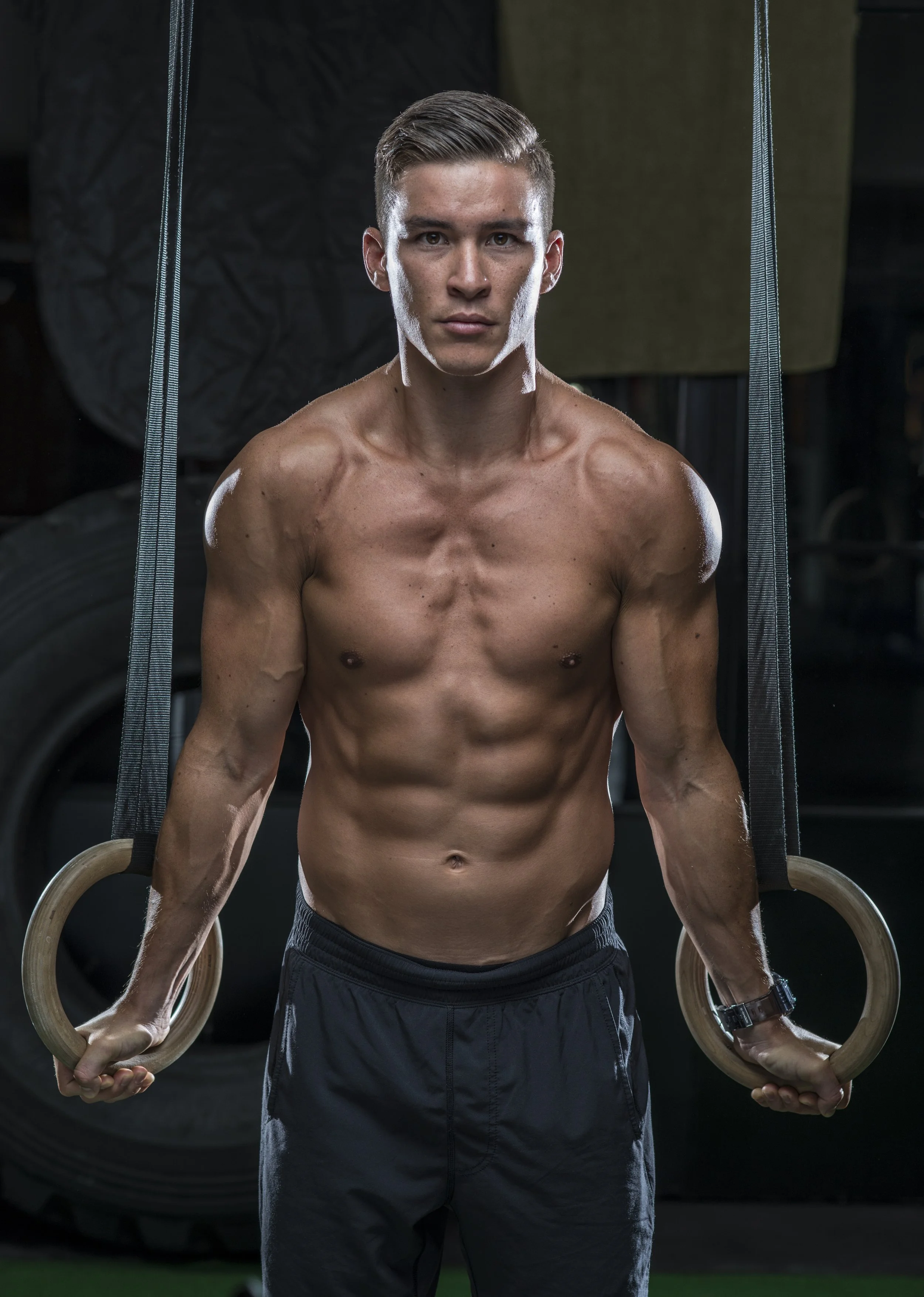 Ed Haynes, founder of CFPT shows of his hard work in the gym 