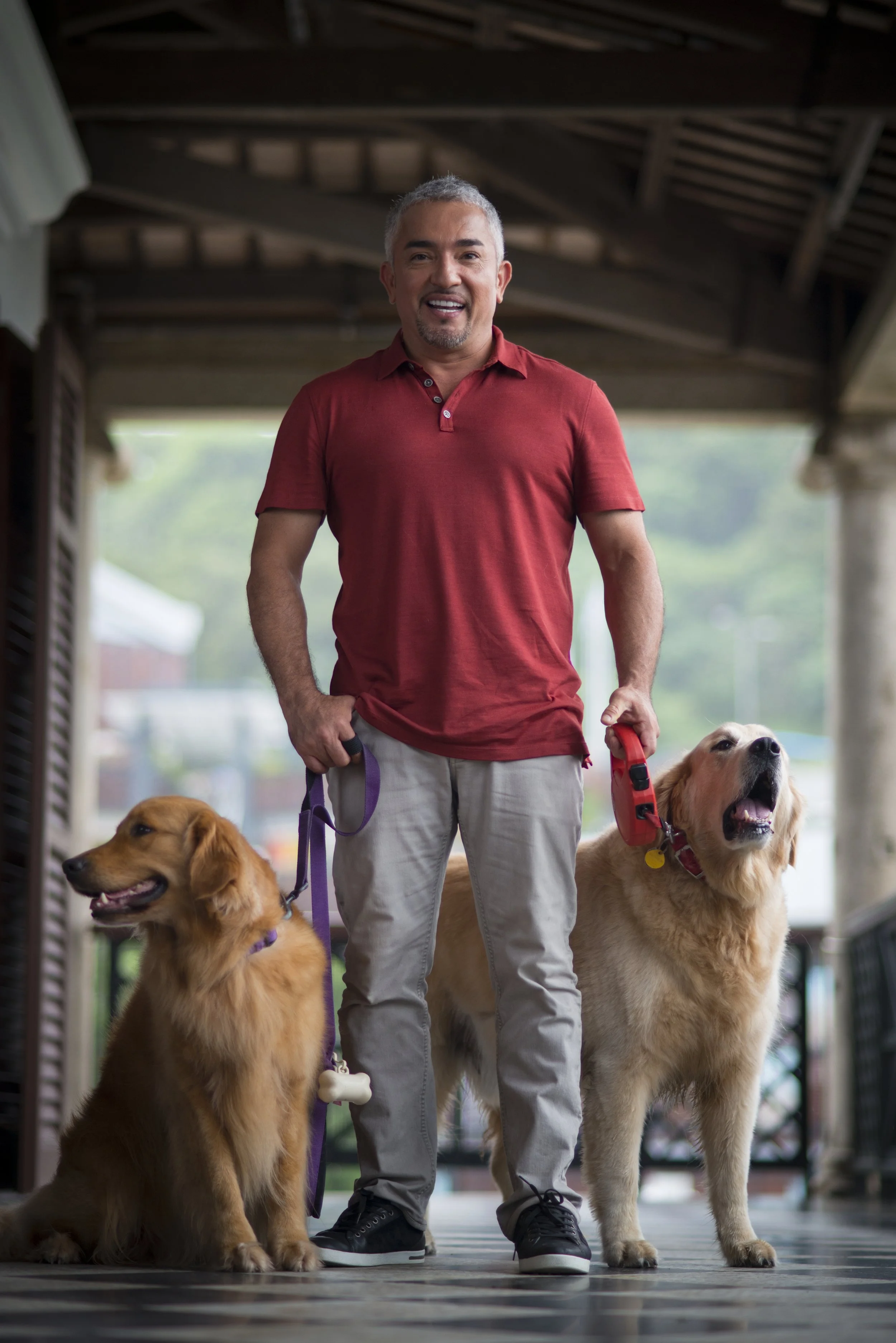 The charasmatic dog whisperer,  Cesar Millan.
