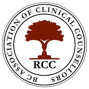 Logo of the British Association of Clinical Counsellors featuring a tree with the initials RCC.