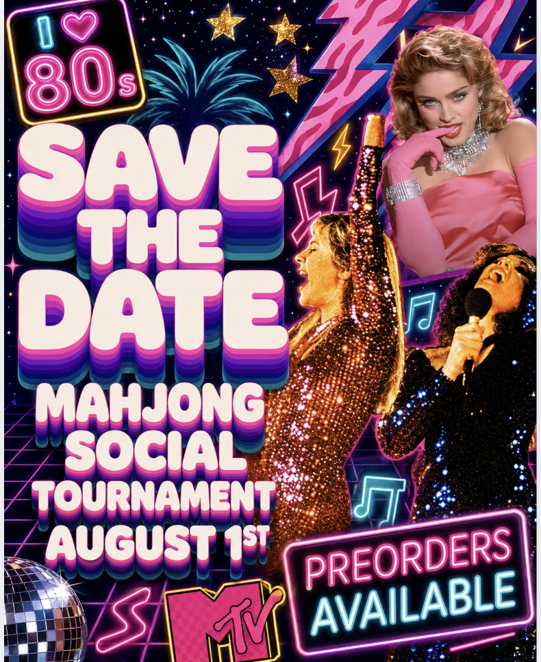 Girls Just Wanna Play Mahj! Social Mahjong Tournament