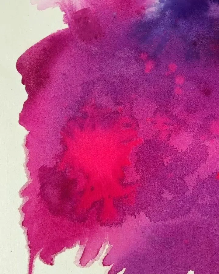 The details are my favorite part.

Some of them happened intentionally. Others only appeared because of how the different layers reacted with each other.

That&rsquo;s what I enjoy most about abstract painting: you can keep discovering something new 