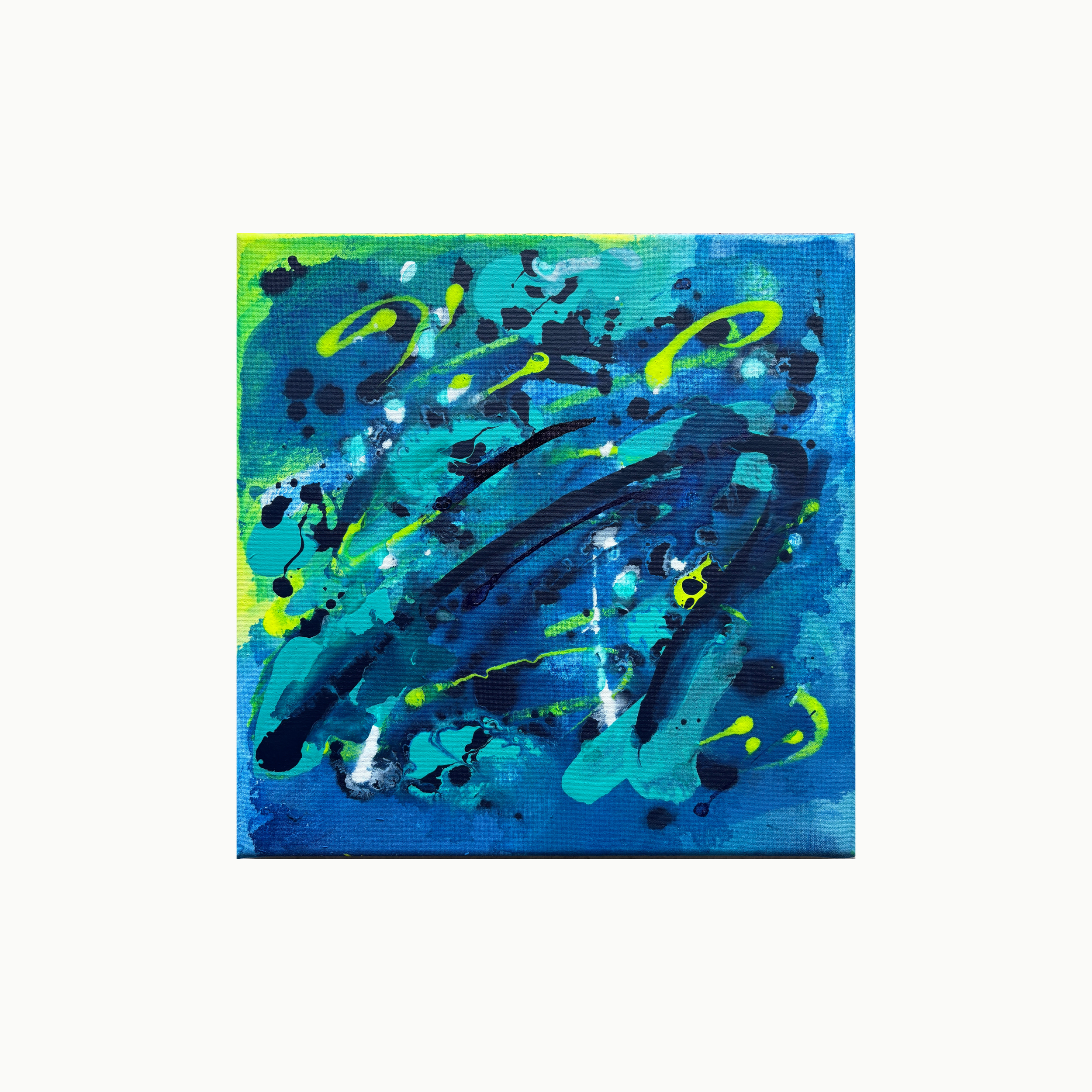 Blue Lime I - 30 x 30 cm