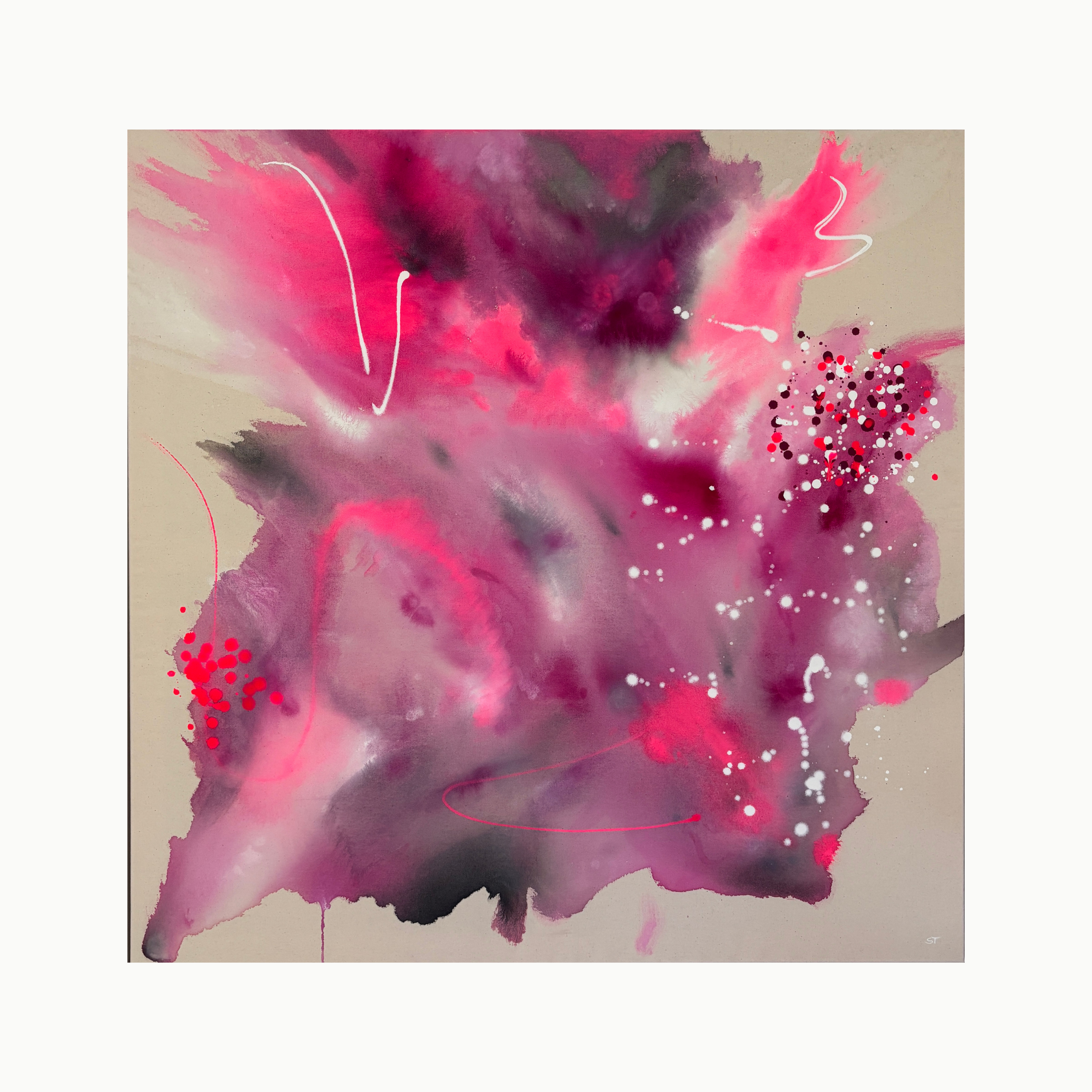 First Bloom - 100 x 100 cm