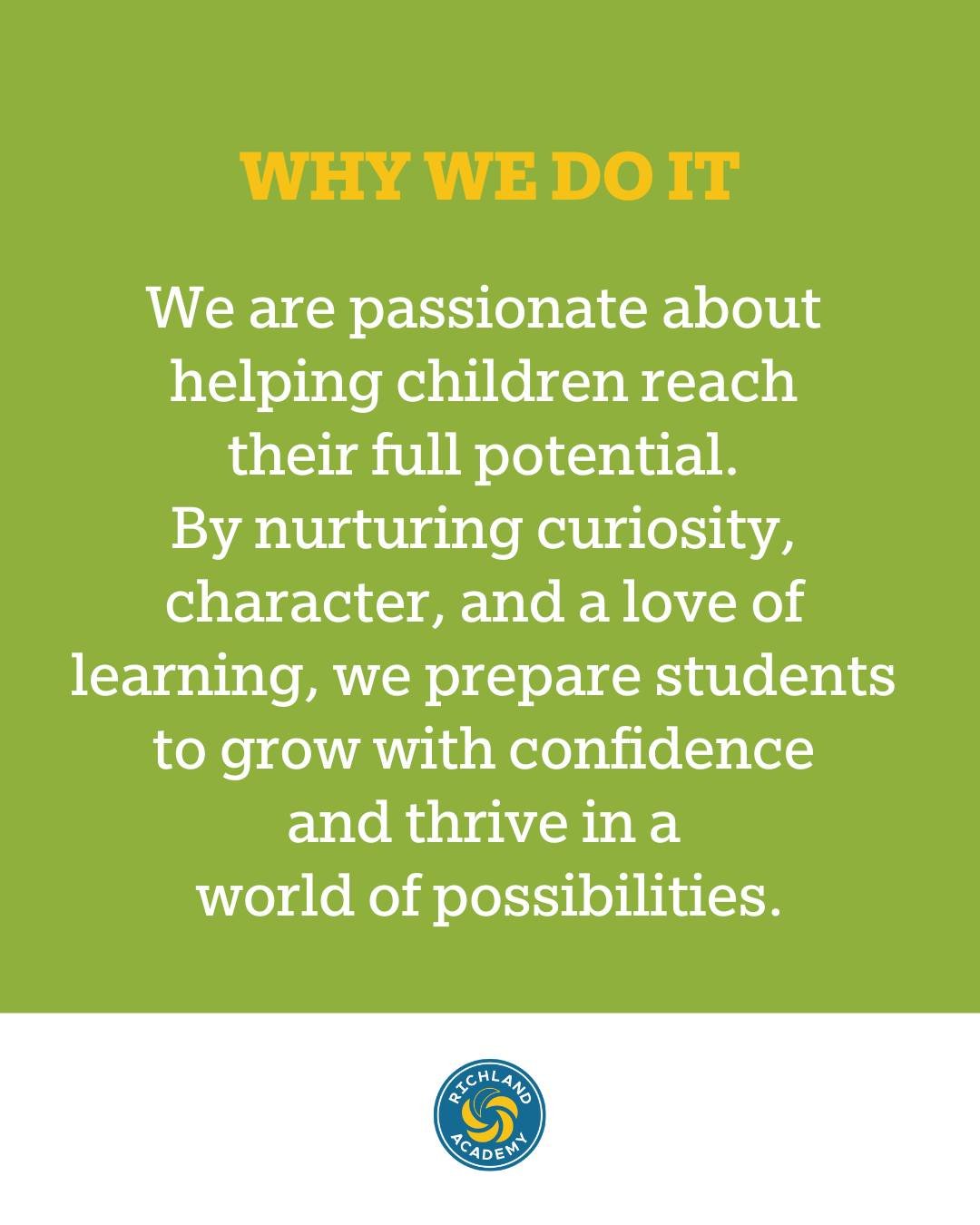 WHY WE DO IT

Because we believe every student deserves the opportunity to discover what they&rsquo;re capable of.

We&rsquo;re passionate about nurturing curiosity, character, and a love of learning, while giving students the confidence to grow, exp