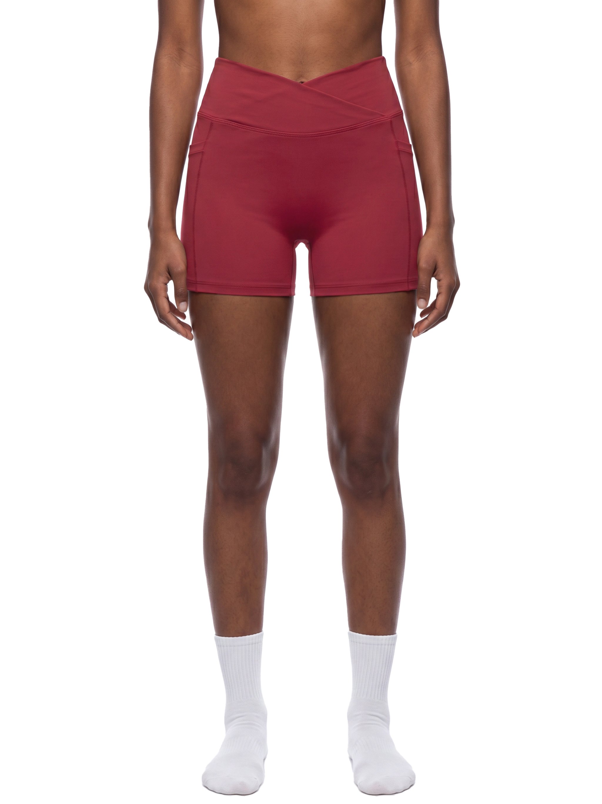 Women’s High Rise Pocket Yoga Shorts -gallery-3.png