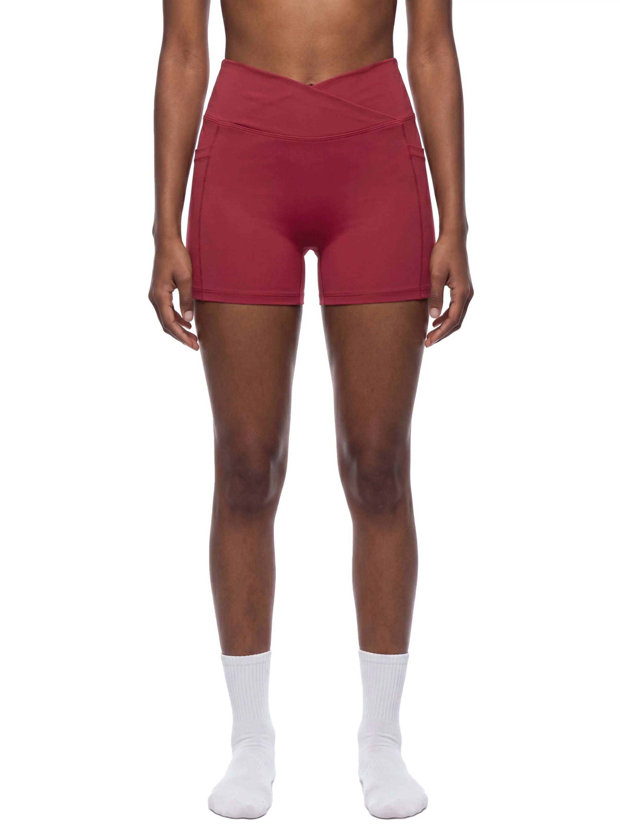 Women’s High Rise Pocket Yoga Shorts -gallery-3.png