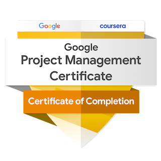 Google Project Management Certificate of Completion from Coursera