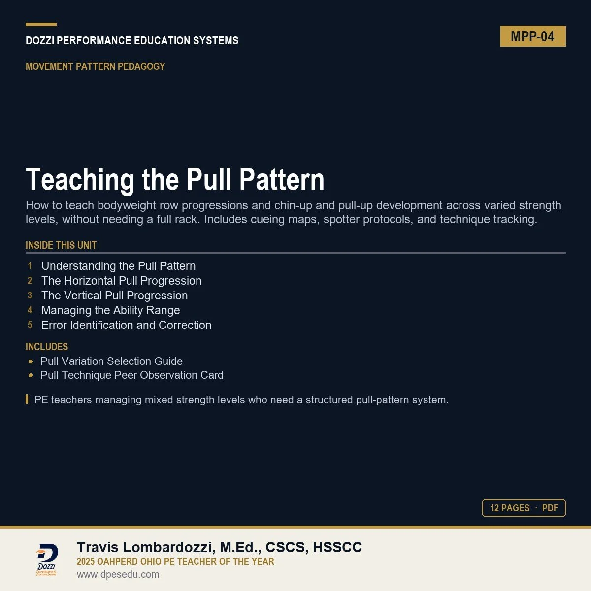 Teaching the Pull Pattern