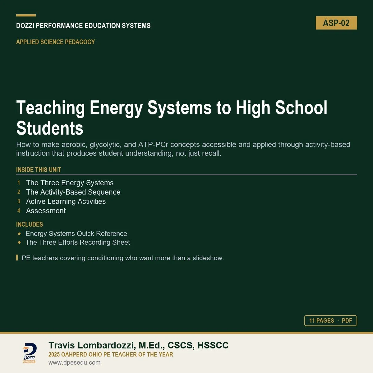 Teaching Energy Systems to High School Students