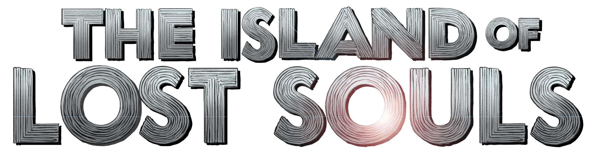 Metallic and organic Logo design with sun flare detail by Adelaide Filippe for the Island of Lost Soul project