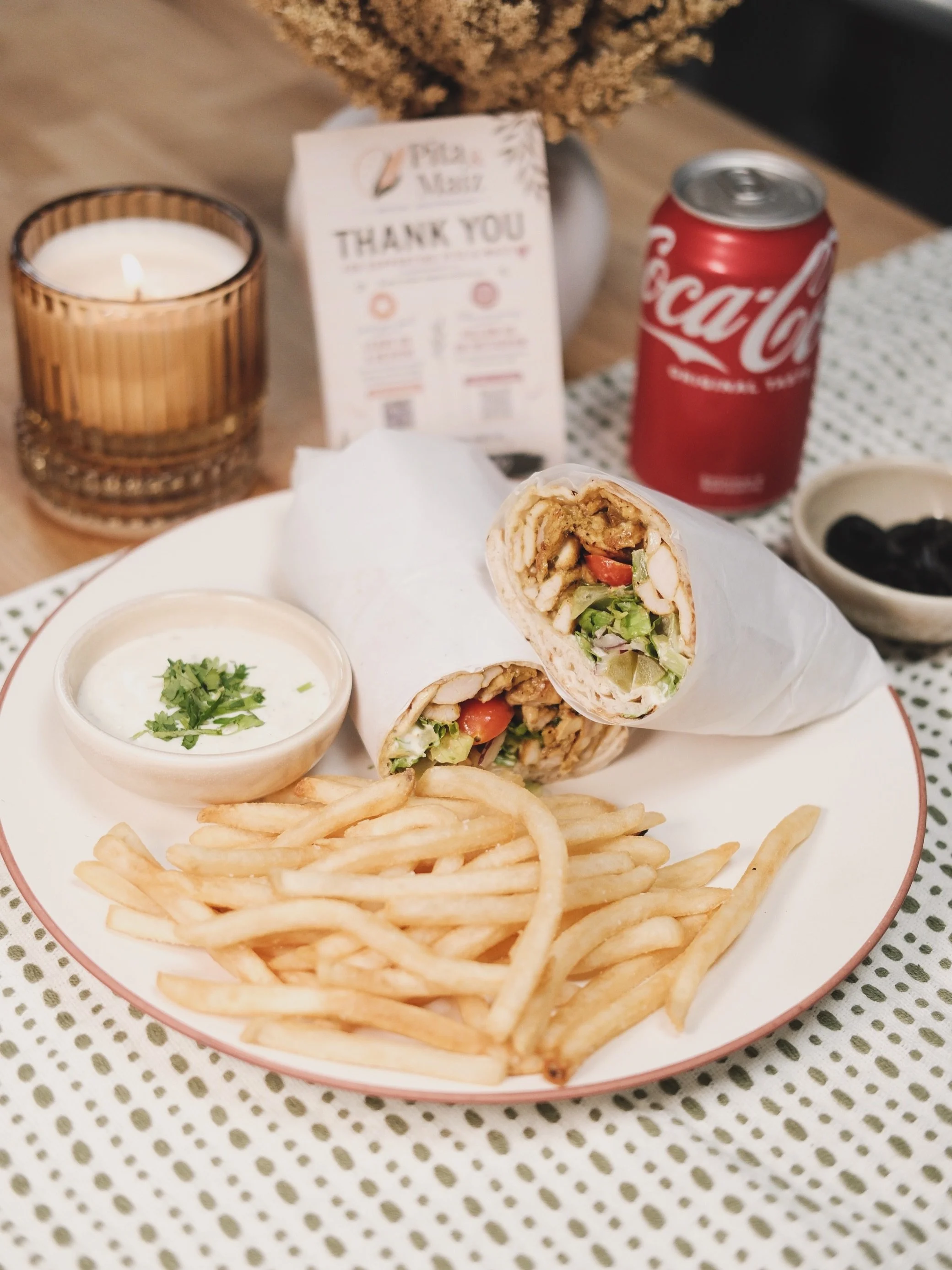 Introducing our NEW Shawarma Combo &mdash; your favorite shawarma, crispy fries, and a drink, all together in one seriously satisfying meal.

Choose your shawarma, grab your fries, sip your drink, and you&rsquo;re set. 🌿

SHAWARMA + FRIES + DRINK
Si