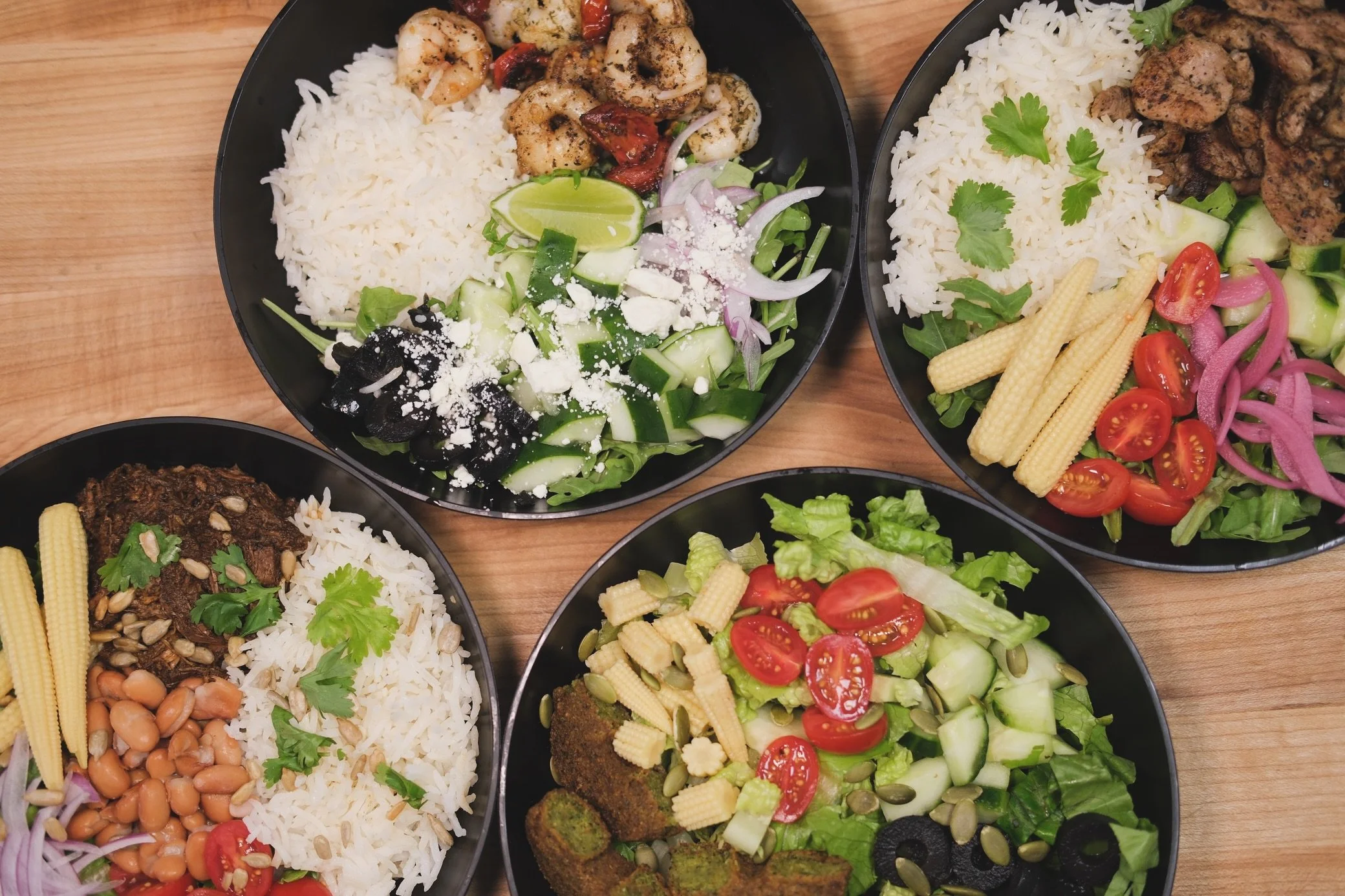 🥗 NEW BOWLS. NEW PRICE. SAME PITA &amp; MA&Iacute;Z FLAVOR. 🌿

Our bowls just got a refresh! Now all bowls are only $9.50 🙌

Choose your favorite:
🍗 Grilled Chicken
🐖 Grilled Pork
🐟 Fish
🥩 Barbacoa
🌱 Falafel
🍤 NEW Shrimp Bowl!

Fresh ingredi