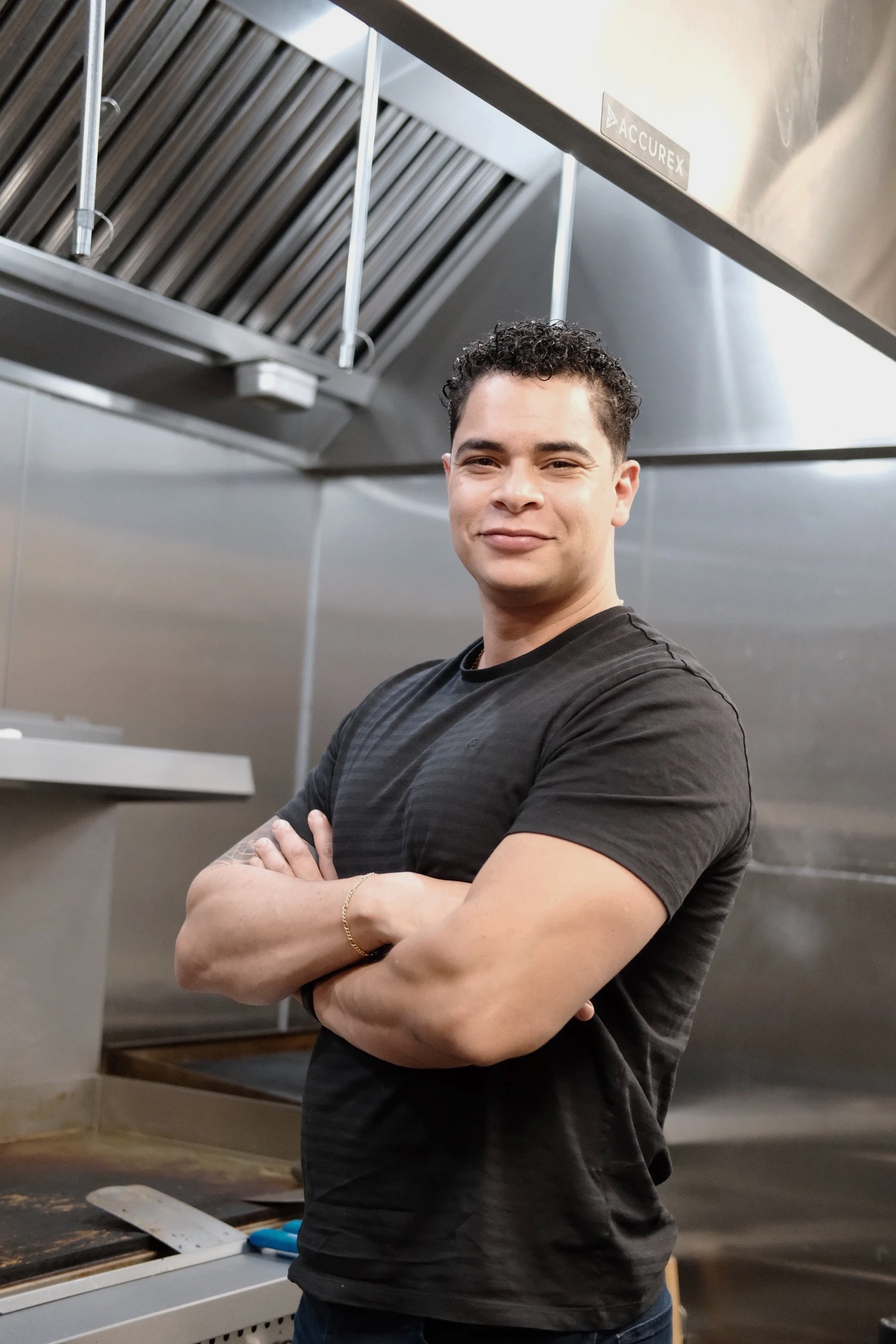 Pita & Maíz chef in the kitchen in Denver, Colorado.