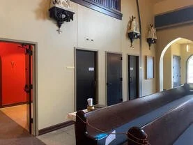 Catholic confessional.