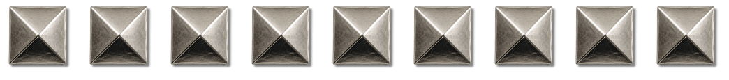 Row of metal studs. Brand asset for Virtual Hypnotherapist