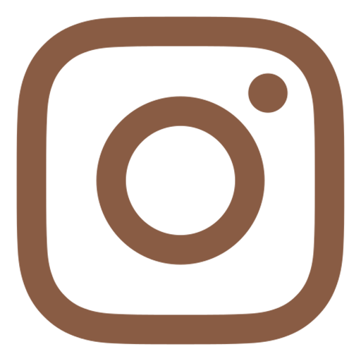 Instagram logo with a brown color scheme.