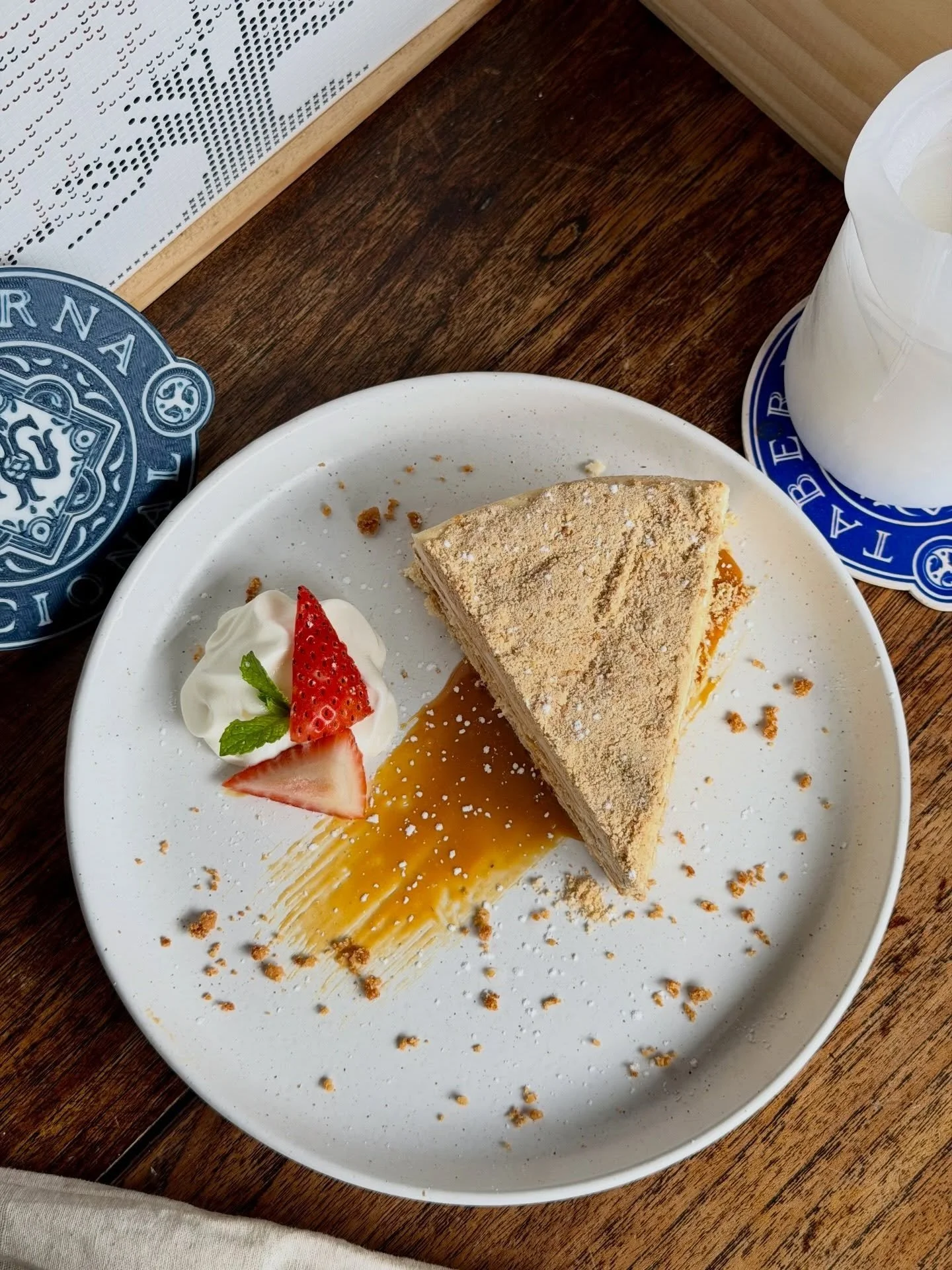 Our one year anniversary menu isn&rsquo;t quite finished&hellip;.we&rsquo;ve got another surprise - bolo de bolacha will be available for dessert until Sunday 🤞🏼🙌

Should we make it a permanent menu item and name it after @ritathehuman ?🍷